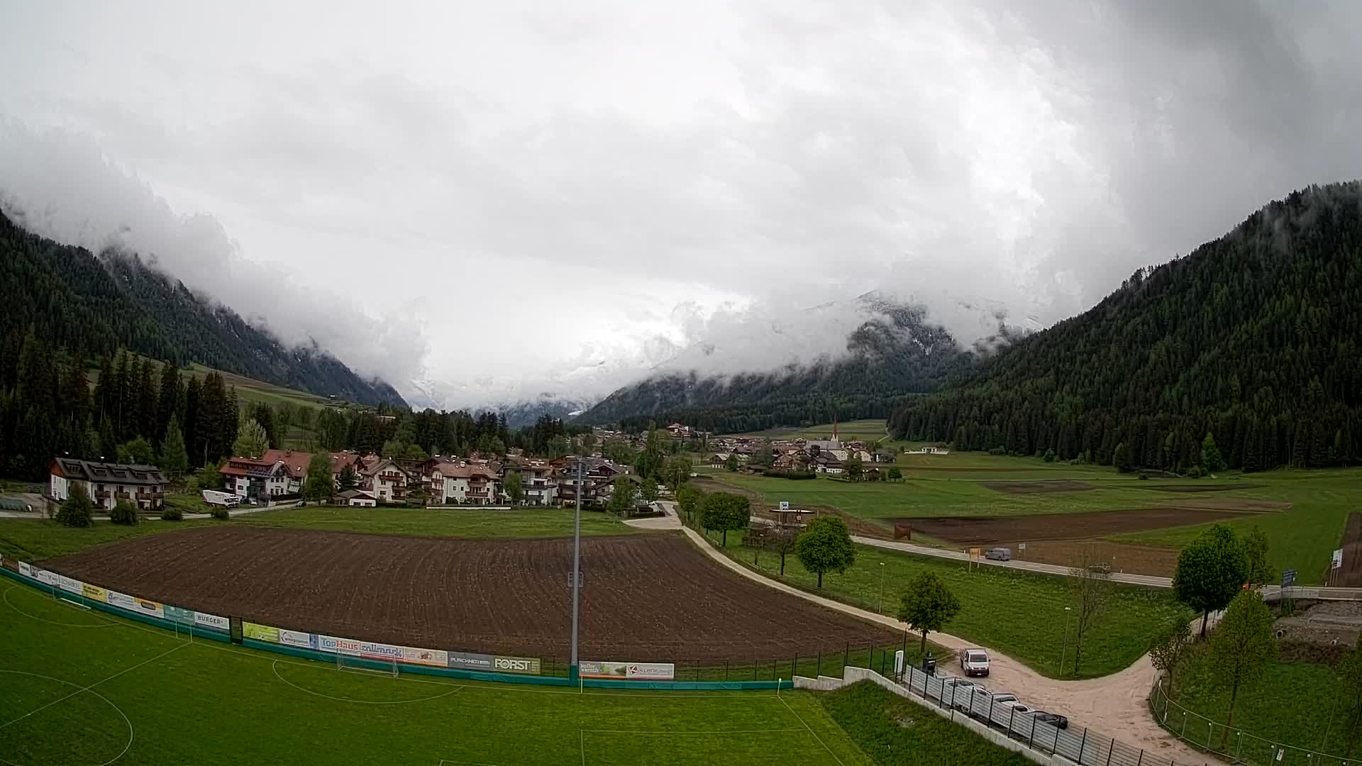 Webcam Niederrasen / Kronplatz – Vista en directo desde el Valle de Anterselva