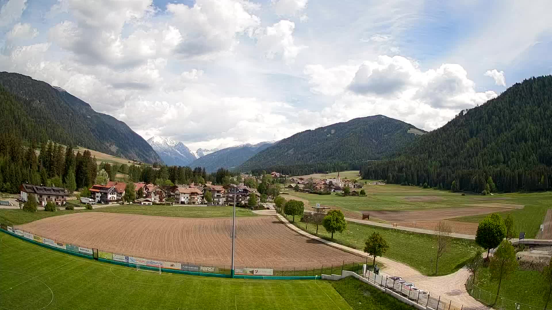 Webcam Niederrasen / Kronplatz – Vista en directo desde el Valle de Anterselva