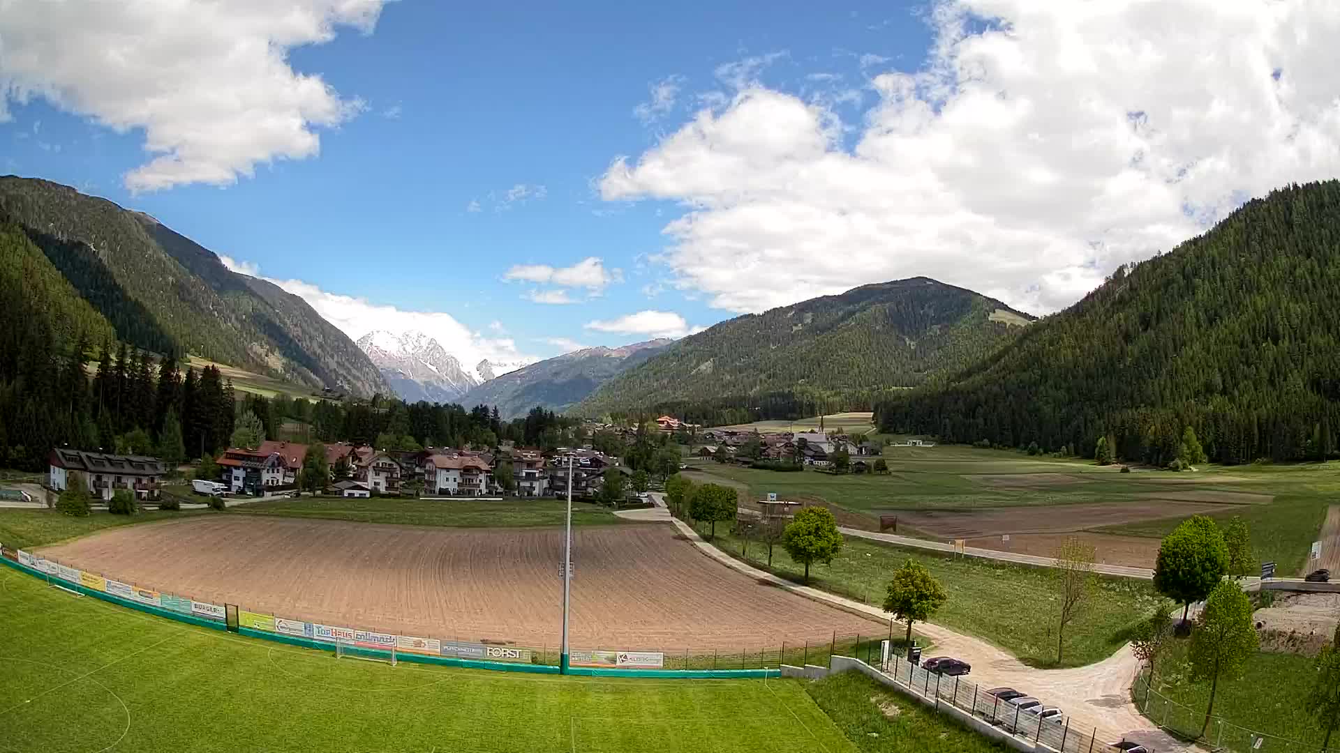Webcam Niederrasen / Kronplatz – Vista en directo desde el Valle de Anterselva