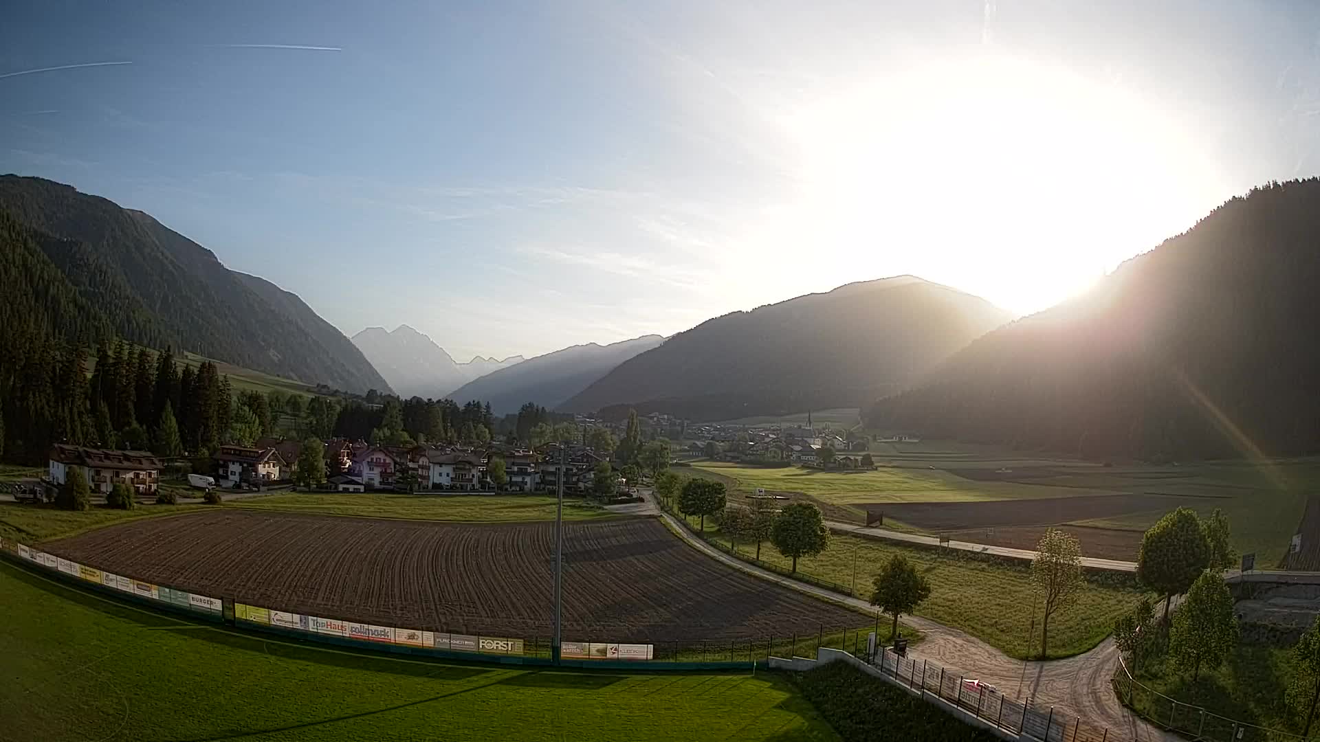 Webcam Niederrasen / Kronplatz – Vista en directo desde el Valle de Anterselva