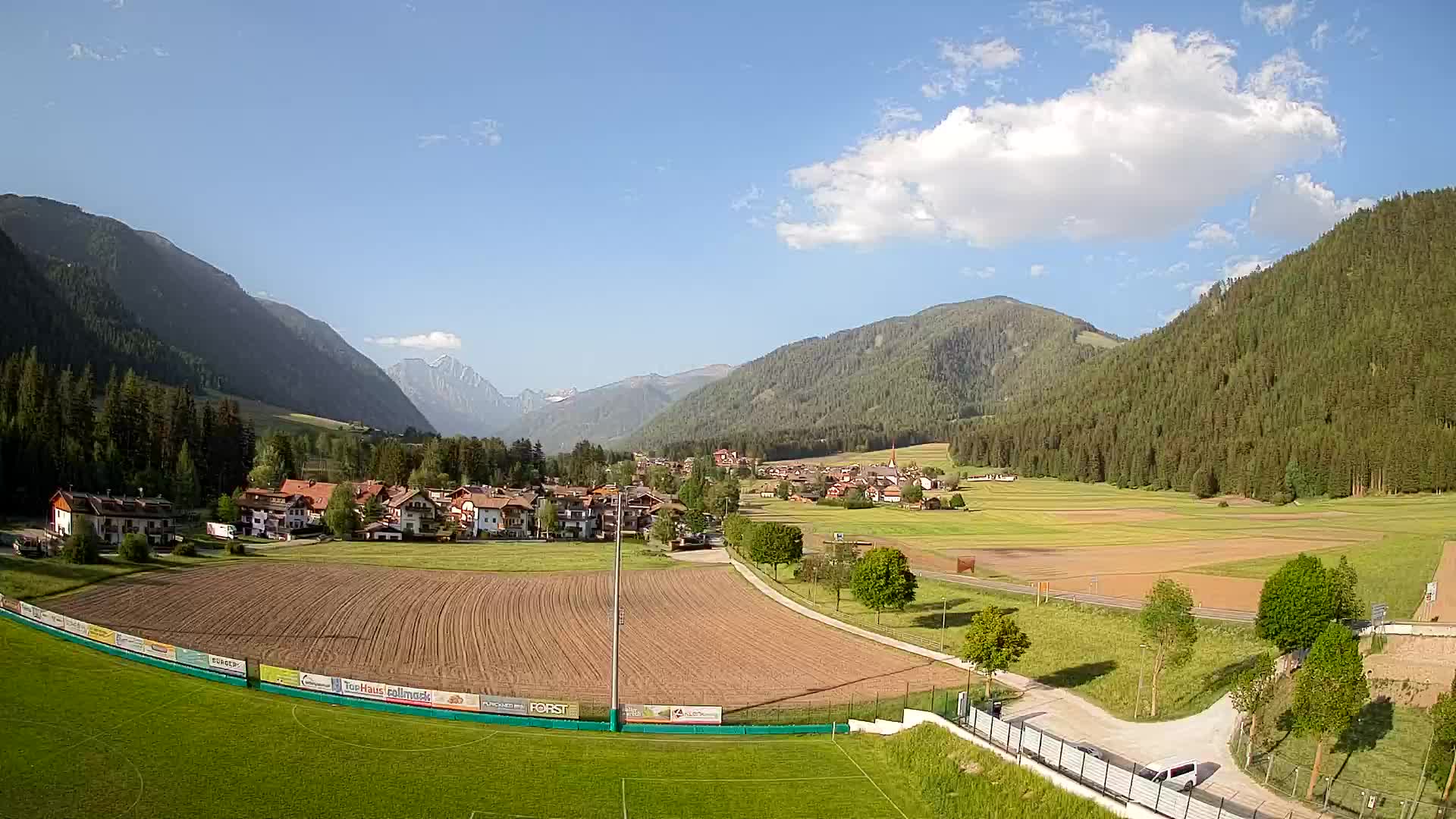 Webcam Niederrasen / Kronplatz – Vista en directo desde el Valle de Anterselva