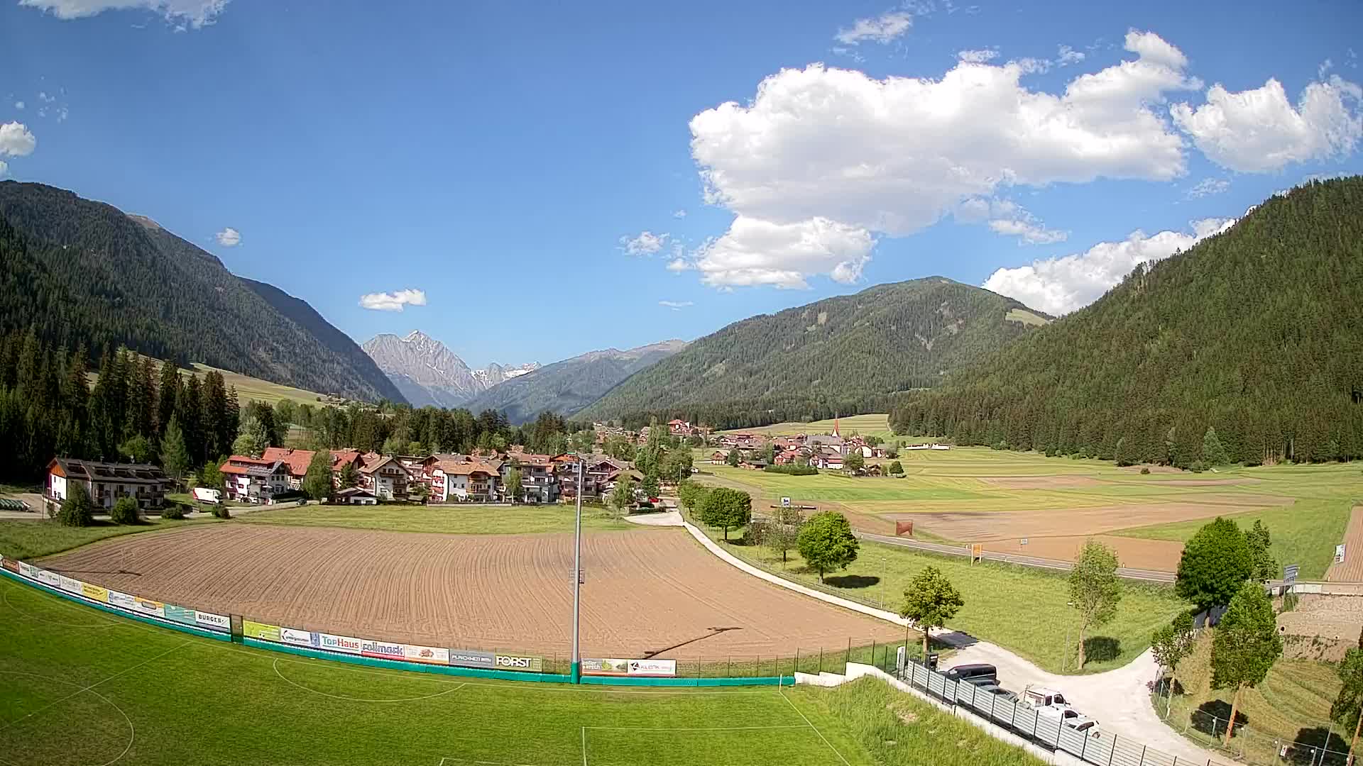 Webcam Niederrasen / Kronplatz – Vista en directo desde el Valle de Anterselva