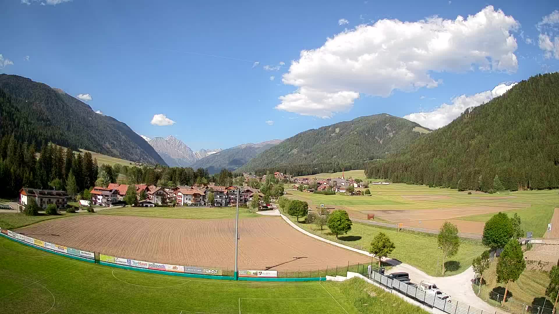 Webcam Niederrasen / Kronplatz – Vista en directo desde el Valle de Anterselva