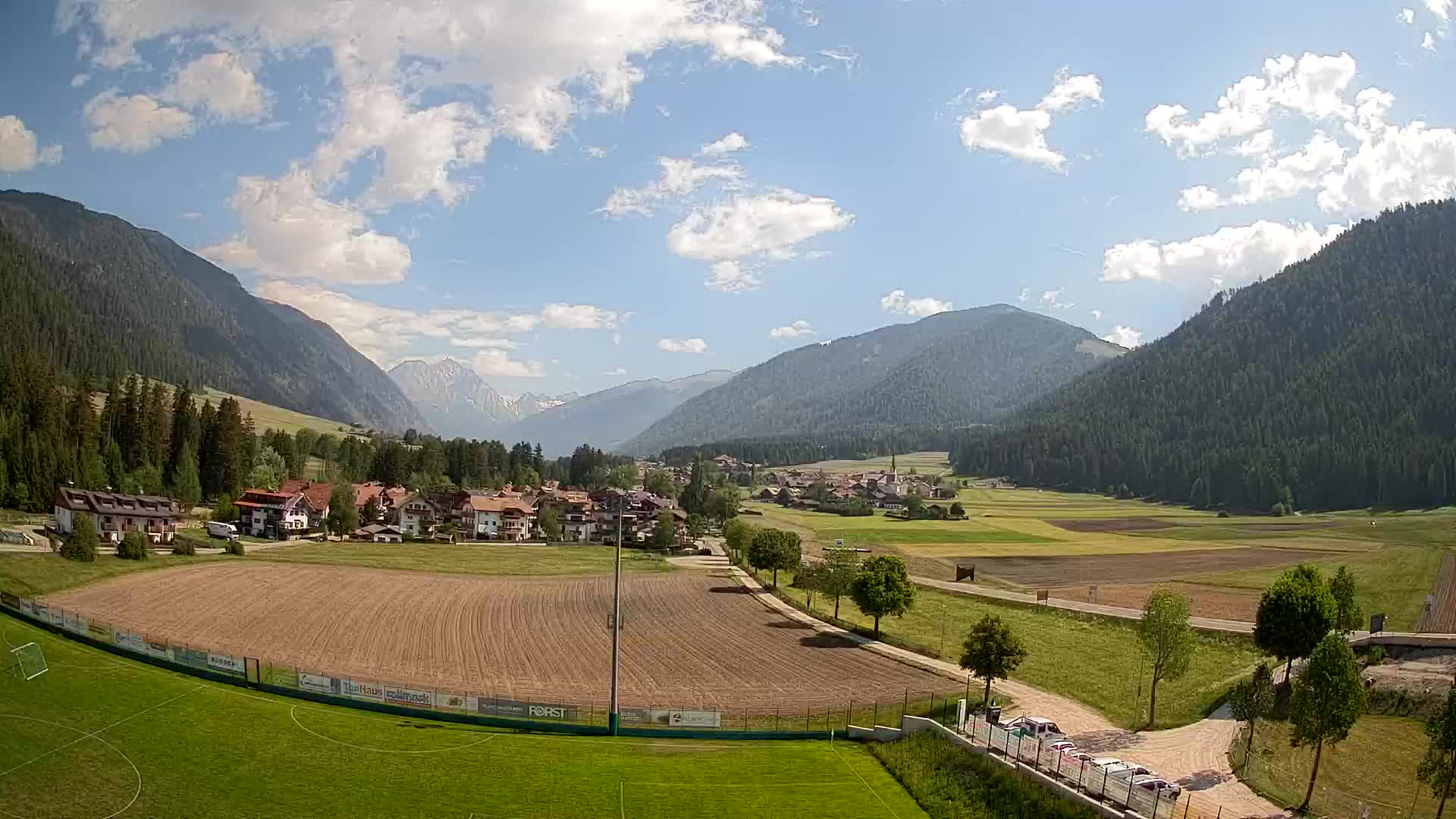 Webcam Niederrasen / Kronplatz – Vista en directo desde el Valle de Anterselva