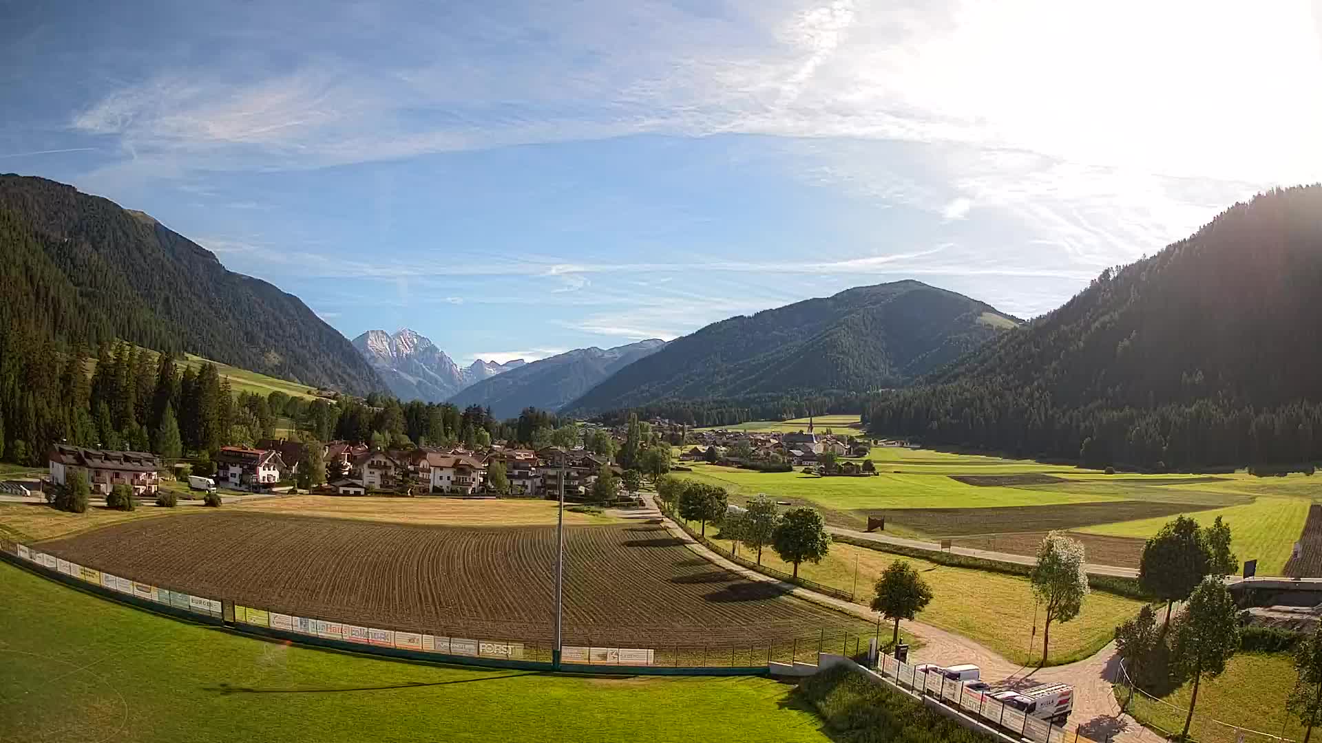 Webcam Niederrasen / Kronplatz – Vista en directo desde el Valle de Anterselva