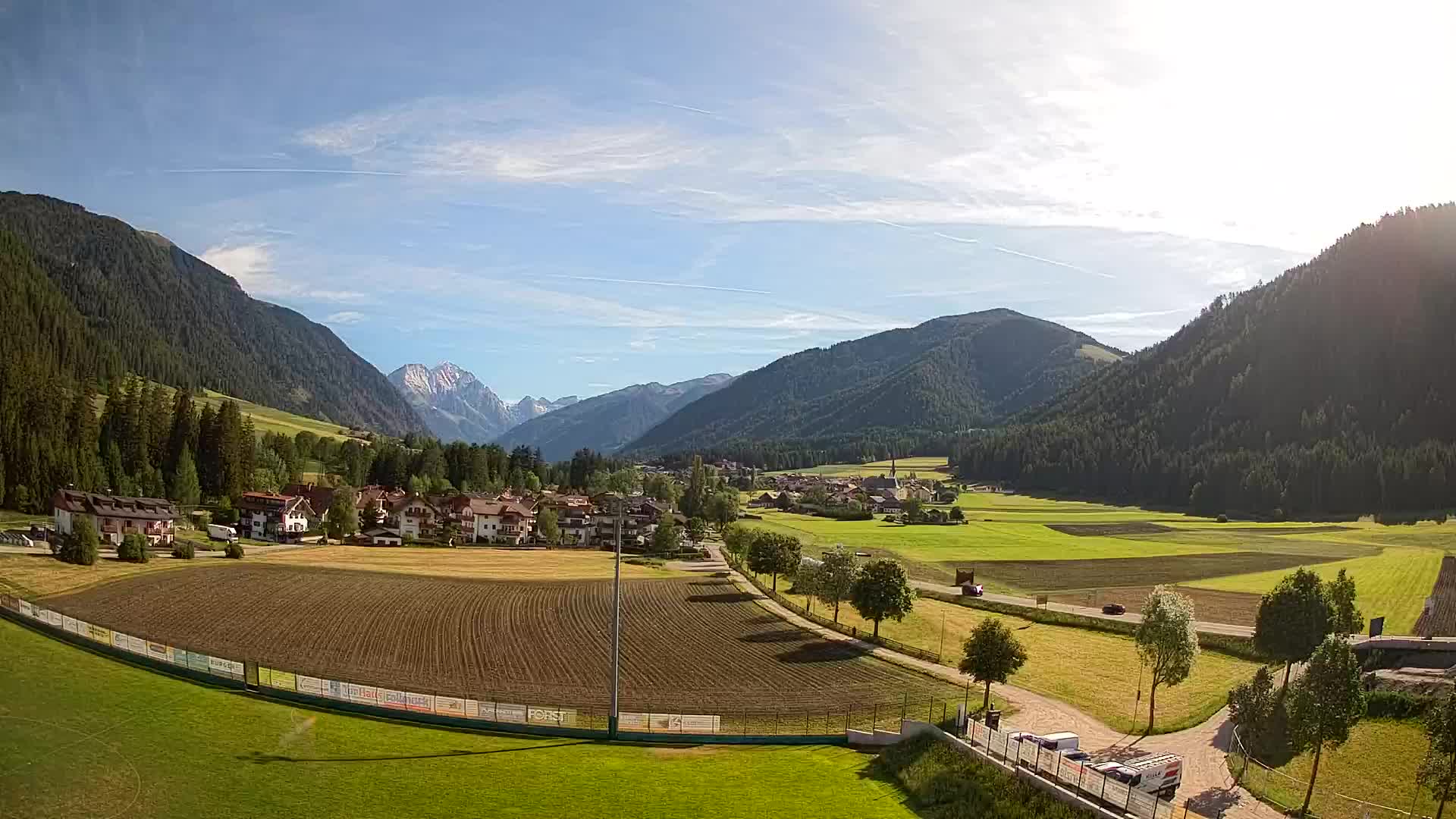 Webcam Niederrasen / Kronplatz – Vista en directo desde el Valle de Anterselva