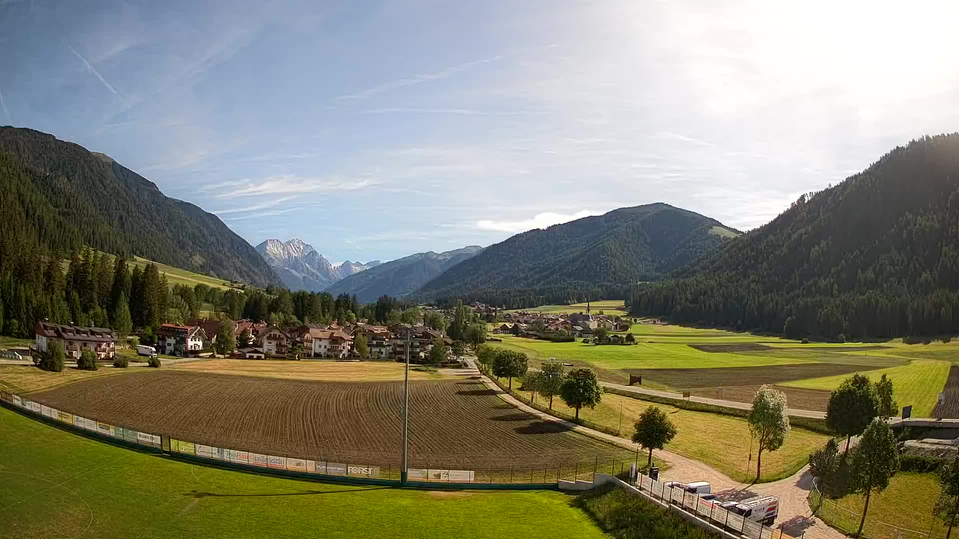 Webcam Niederrasen / Kronplatz – Vista en directo desde el Valle de Anterselva
