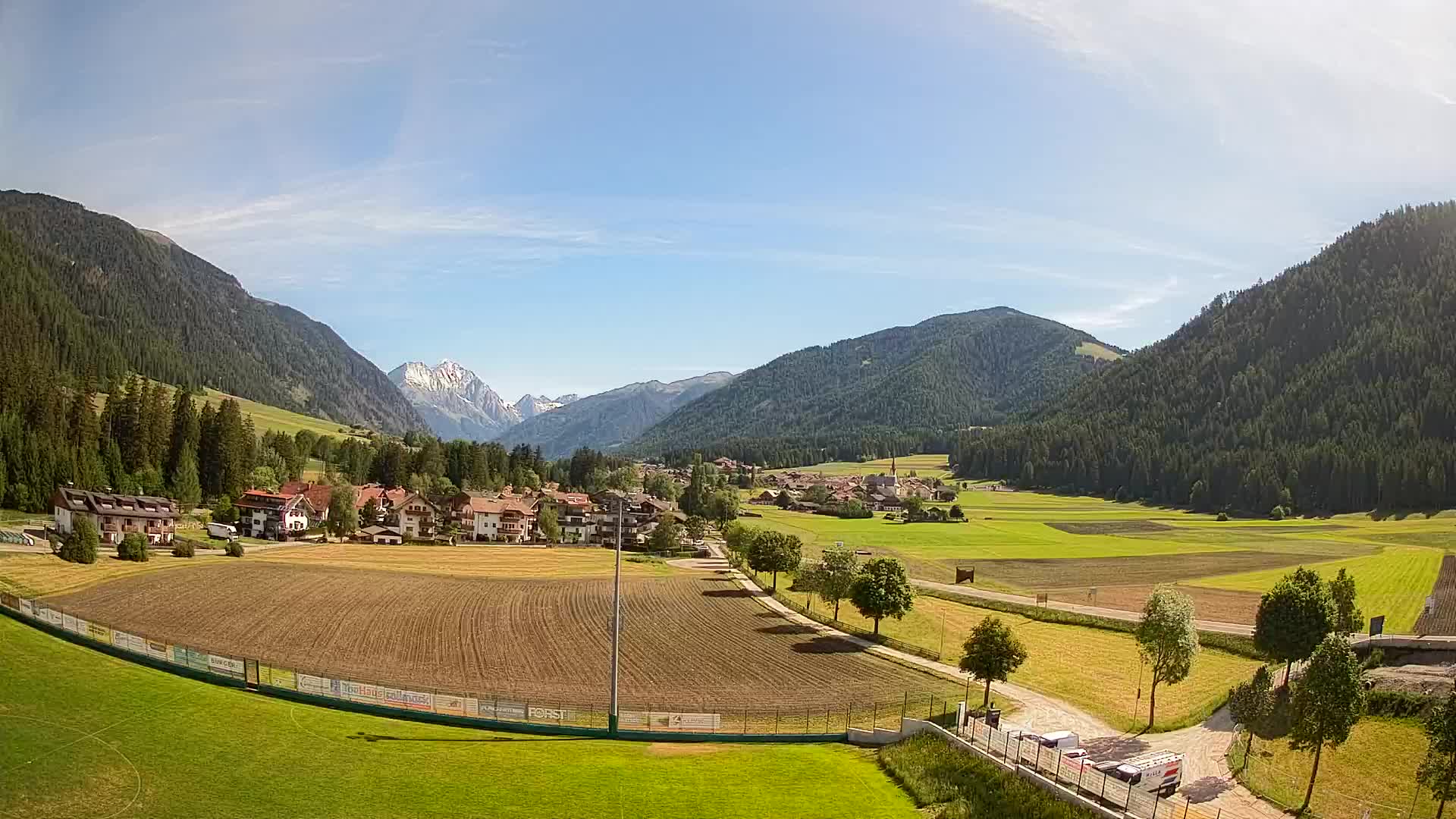 Webcam Niederrasen / Kronplatz – Vista en directo desde el Valle de Anterselva