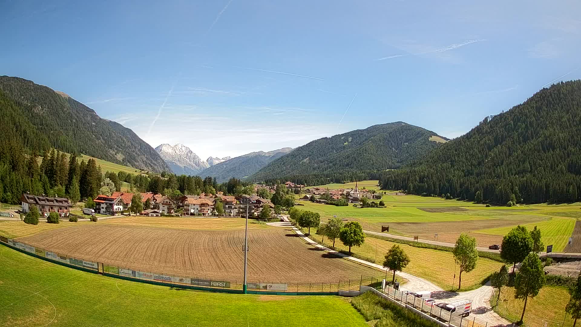 Webcam Niederrasen / Kronplatz – Vista en directo desde el Valle de Anterselva