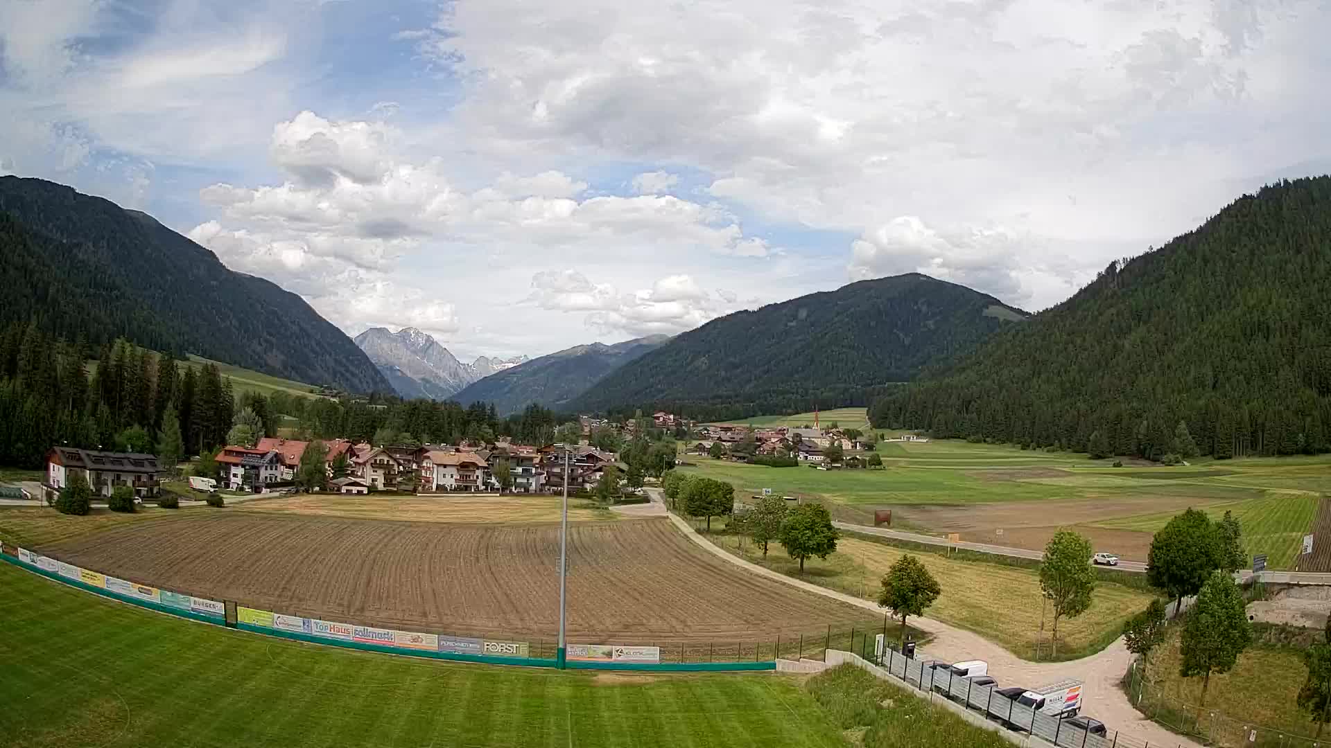 Webcam Niederrasen / Kronplatz – Vista en directo desde el Valle de Anterselva