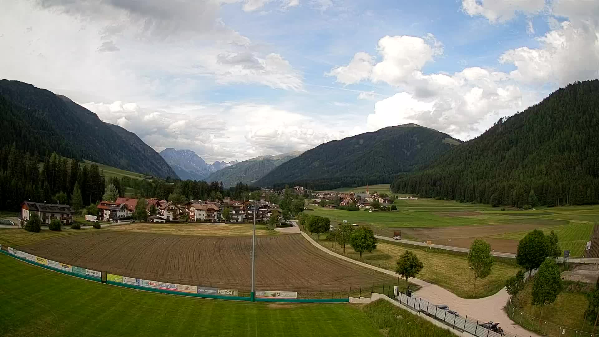 Webcam Niederrasen / Kronplatz – Vista en directo desde el Valle de Anterselva