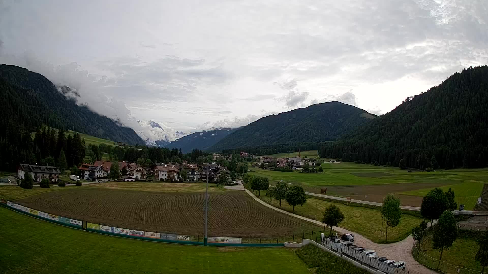 Webcam Niederrasen / Kronplatz – Vista en directo desde el Valle de Anterselva
