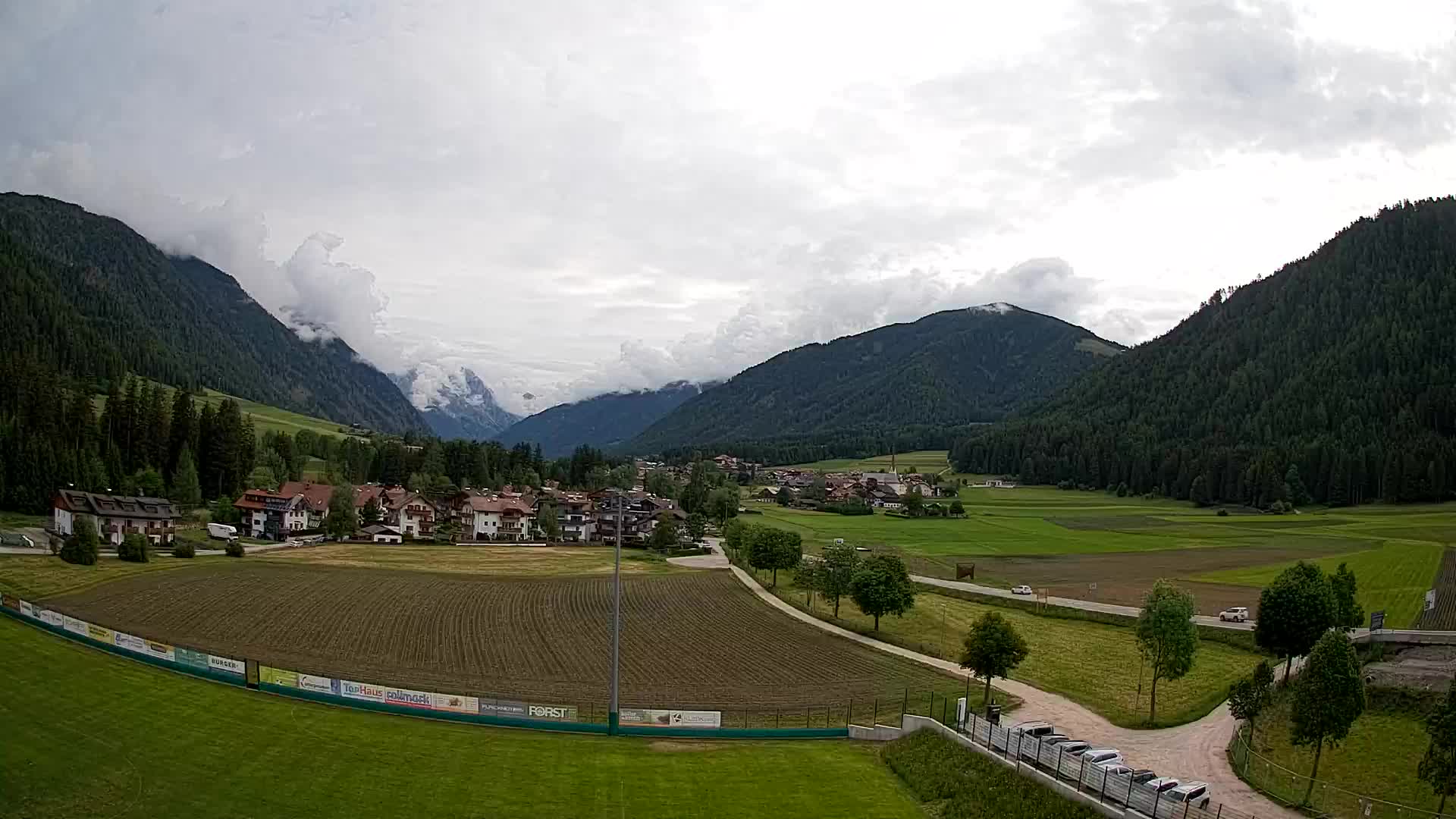 Webcam Niederrasen / Kronplatz – Vista en directo desde el Valle de Anterselva