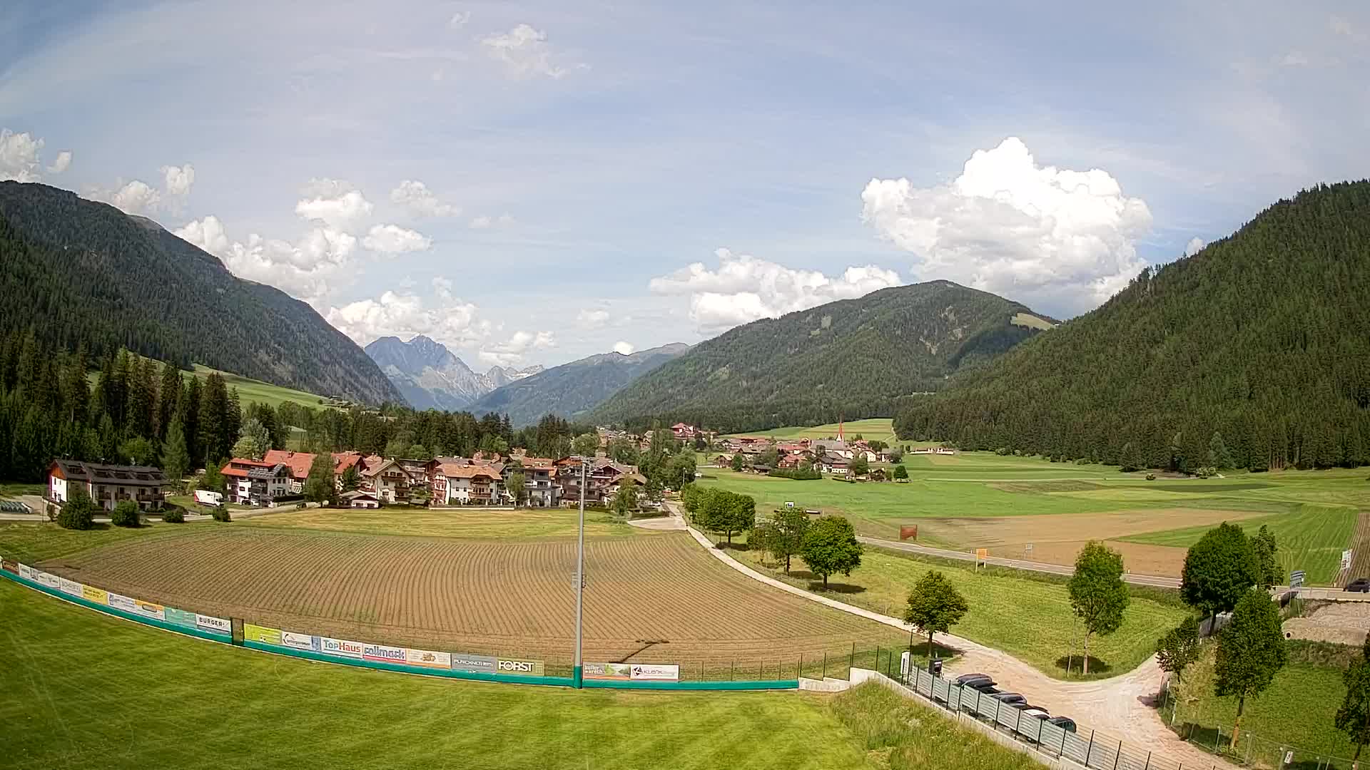 Webcam Niederrasen / Kronplatz – Vista en directo desde el Valle de Anterselva