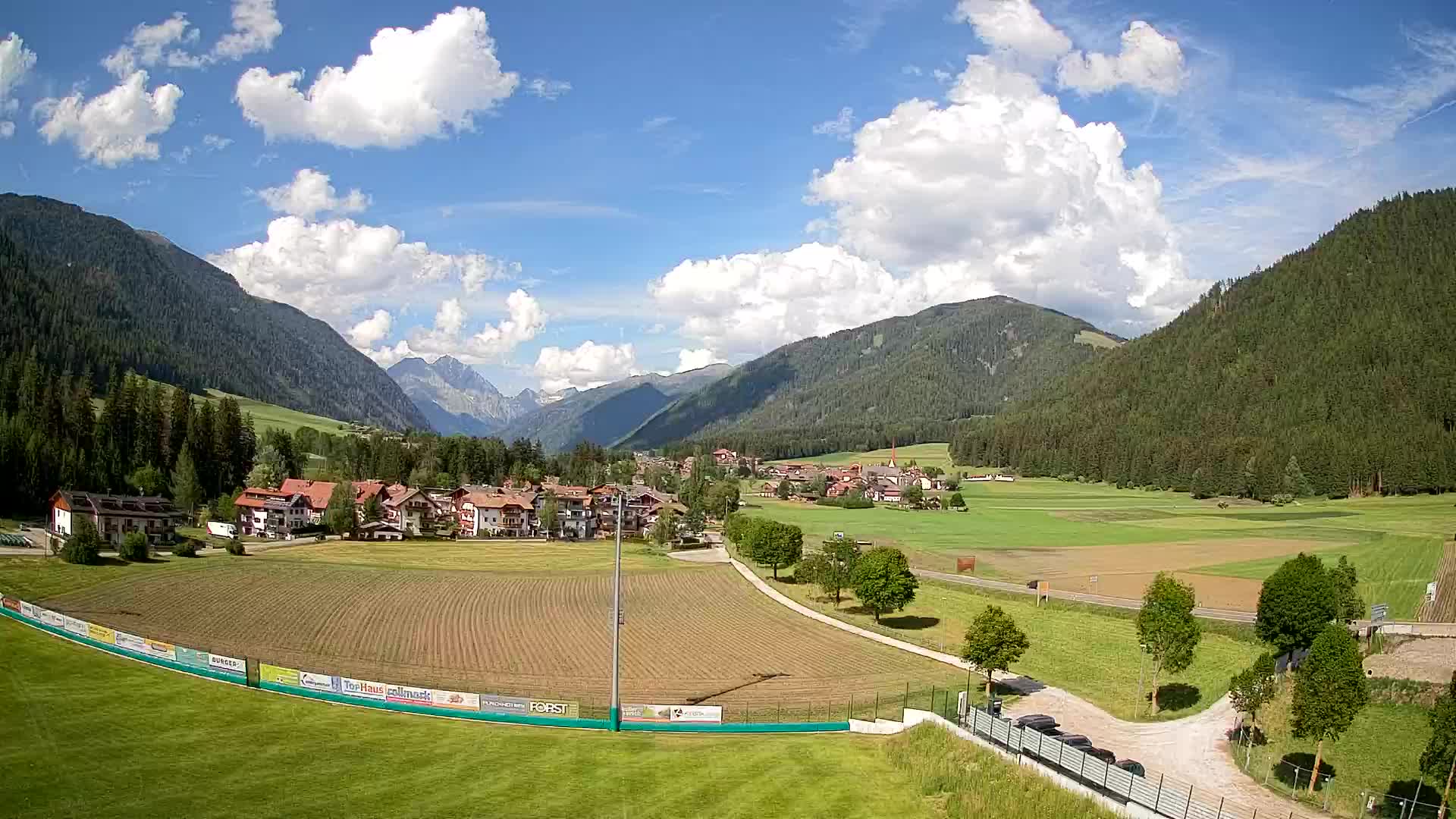 Webcam Niederrasen / Kronplatz – Vista en directo desde el Valle de Anterselva