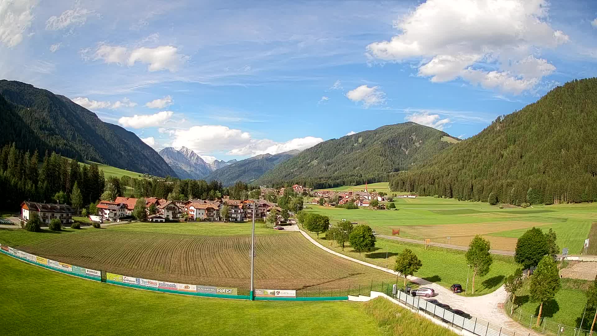Webcam Niederrasen / Kronplatz – Vista en directo desde el Valle de Anterselva