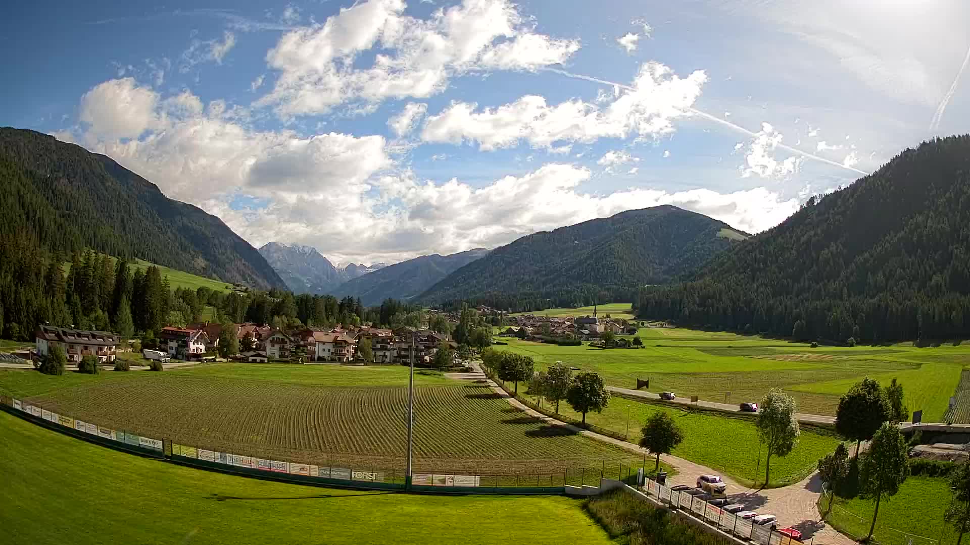 Webcam Niederrasen / Kronplatz – Vista en directo desde el Valle de Anterselva