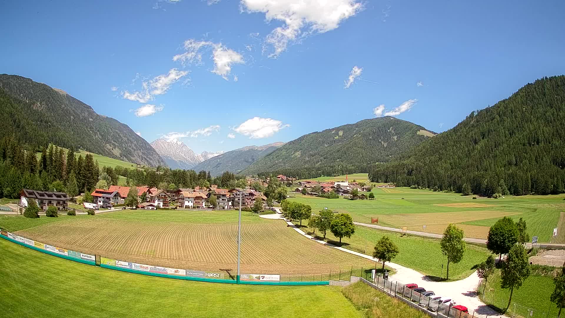 Webcam Niederrasen / Kronplatz – Vista en directo desde el Valle de Anterselva