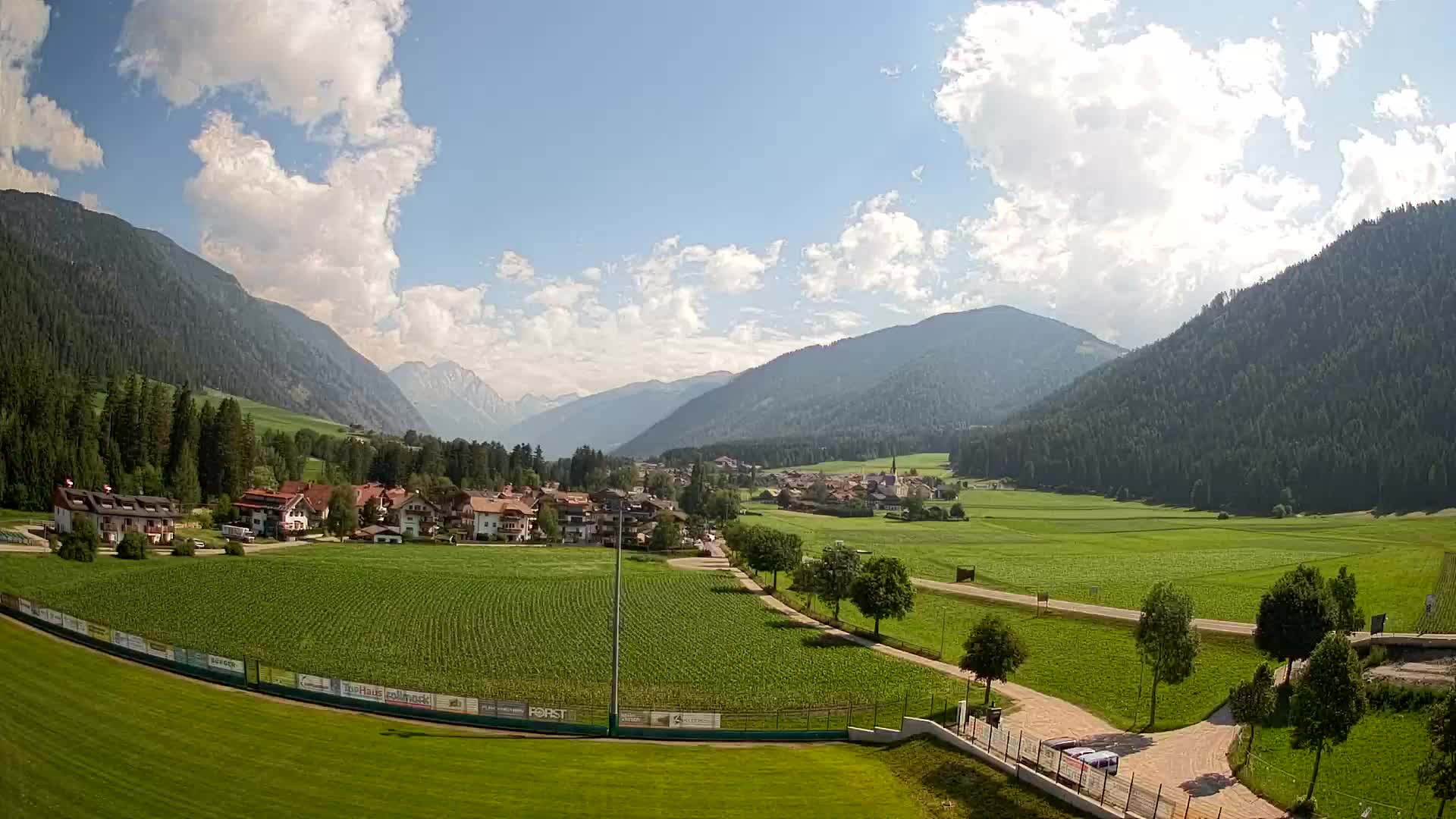 Webcam Niederrasen / Kronplatz – Vista en directo desde el Valle de Anterselva