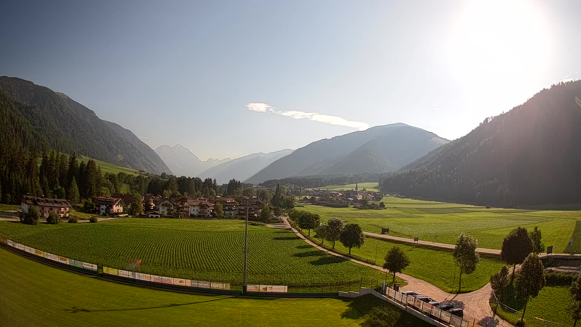 Webcam Niederrasen / Kronplatz – Vista en directo desde el Valle de Anterselva