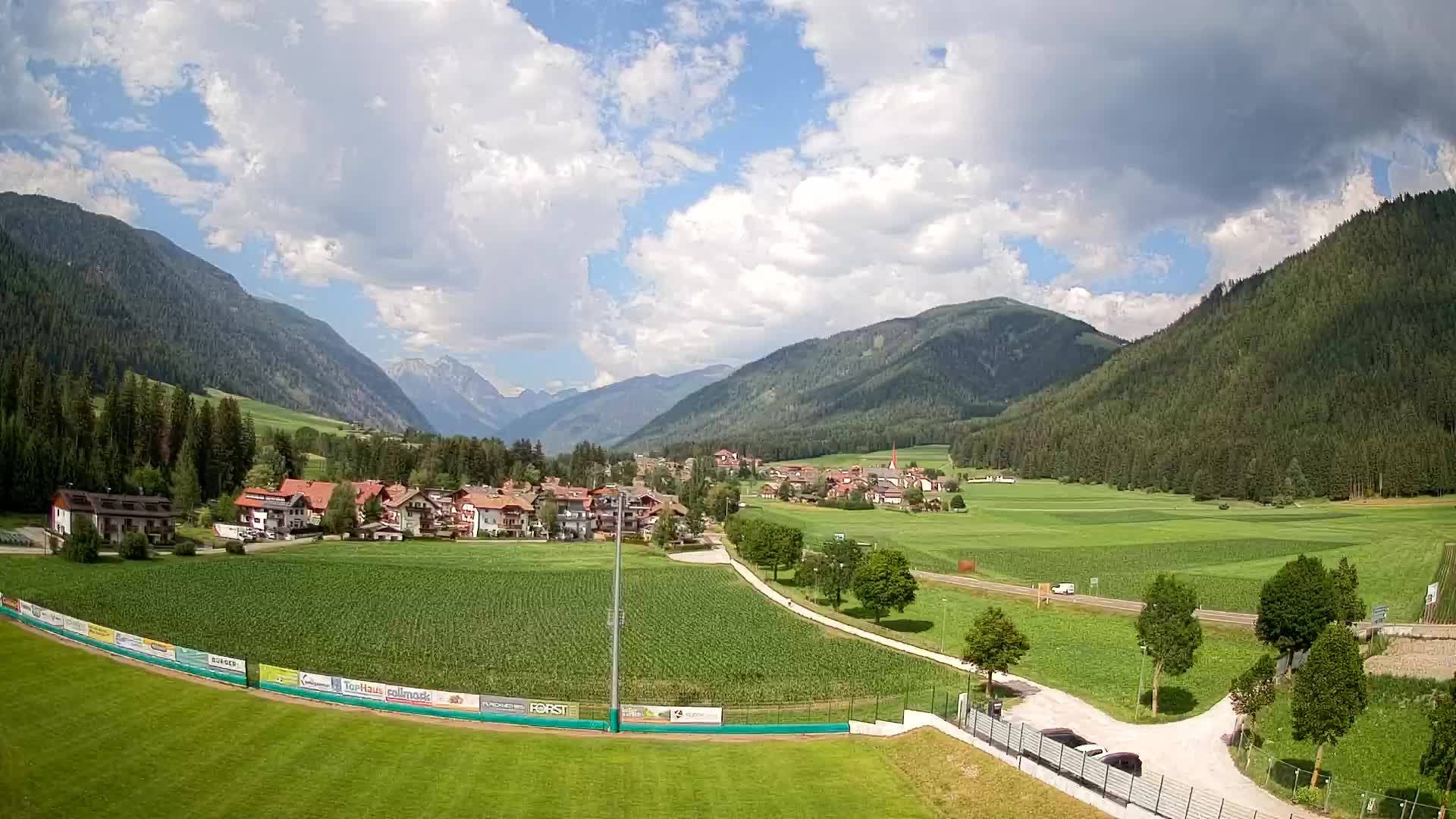 Webcam Niederrasen / Kronplatz – Vista en directo desde el Valle de Anterselva
