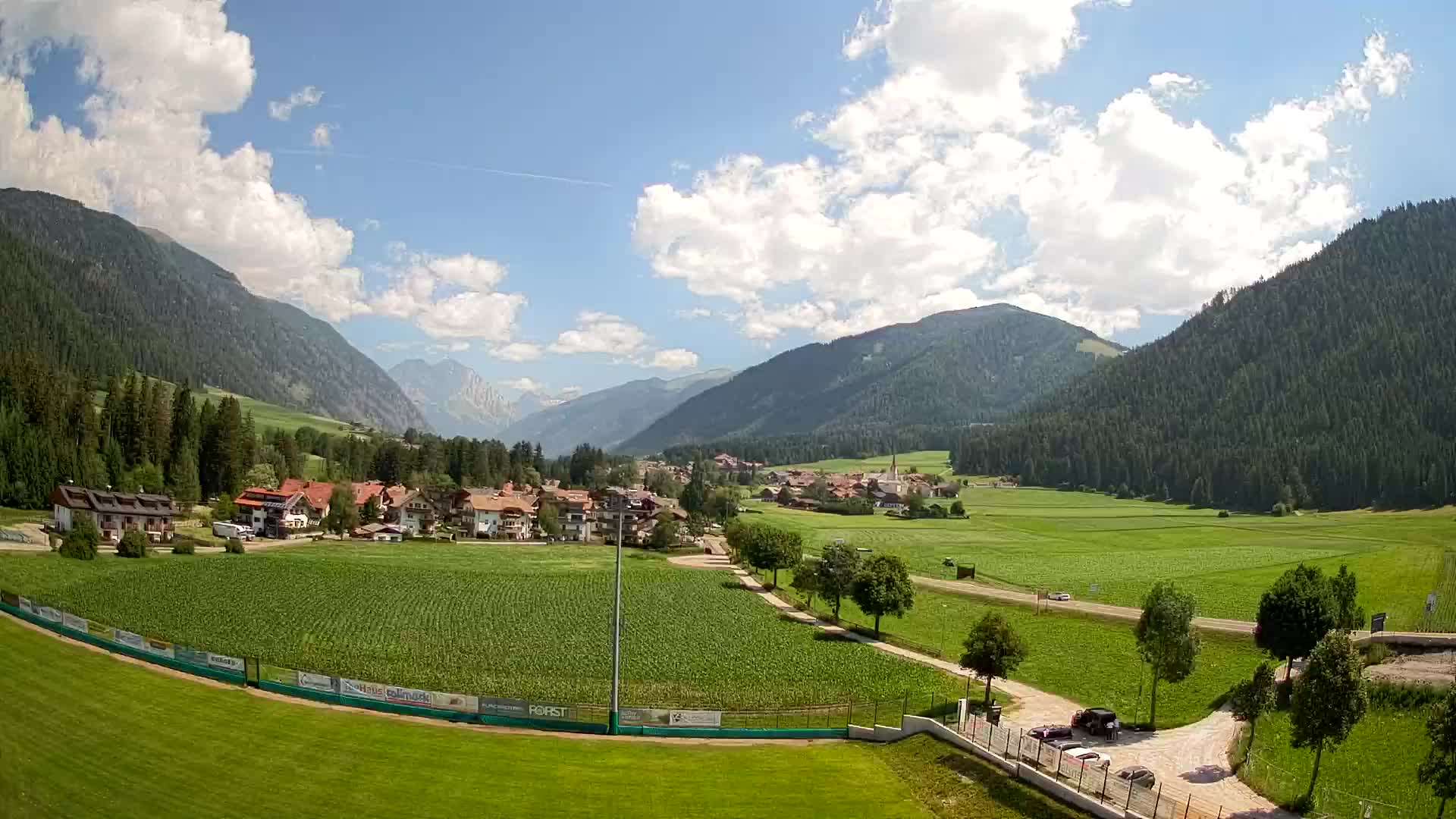 Webcam Niederrasen / Kronplatz – Vista en directo desde el Valle de Anterselva