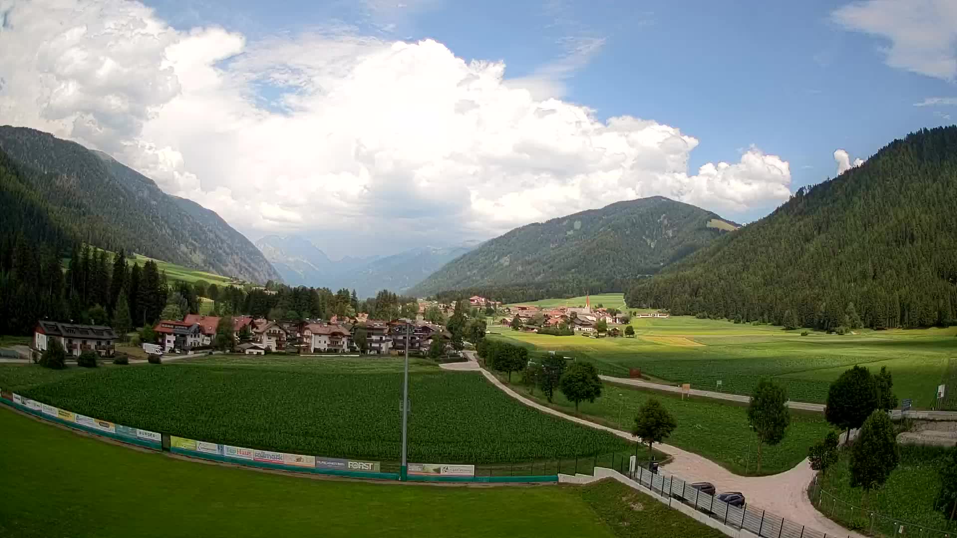 Webcam Rasun di Sotto / Plan de Corones – Vista live dalla Val Anterselva