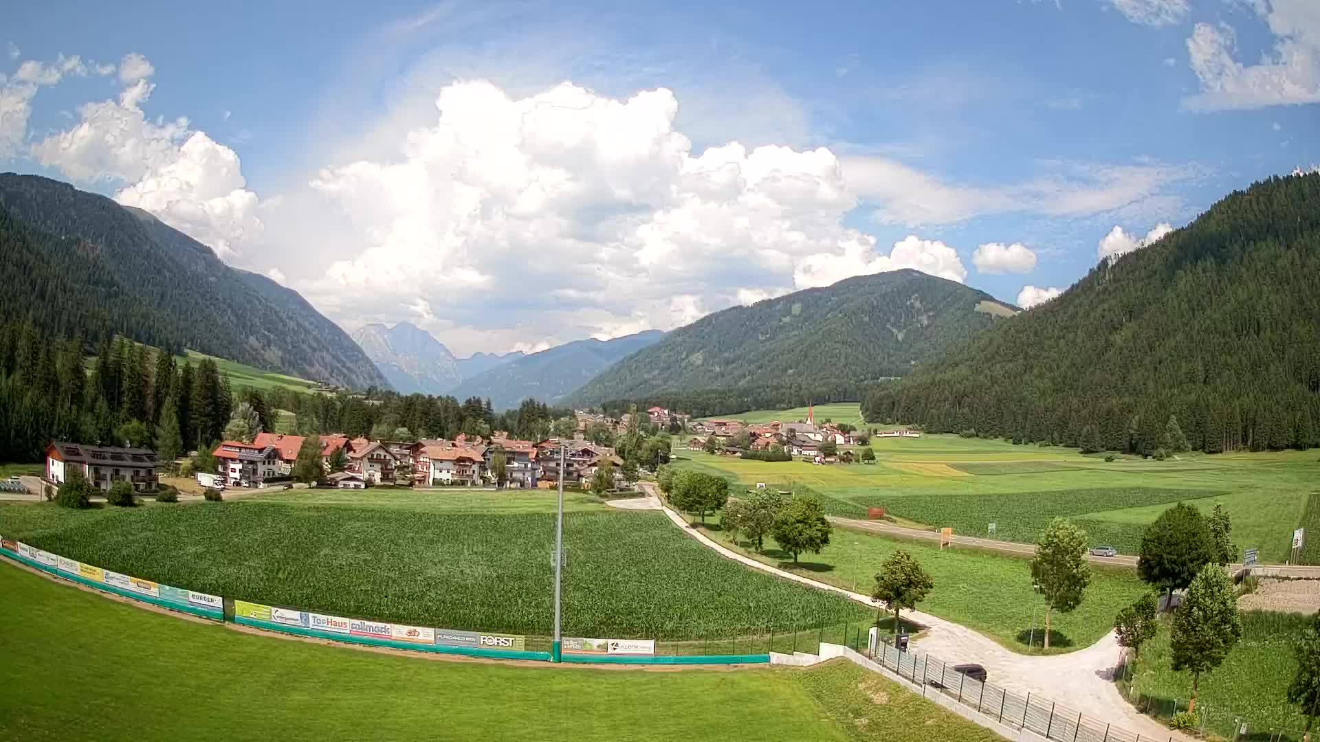 Webcam Rasun di Sotto / Plan de Corones – Vista live dalla Val Anterselva