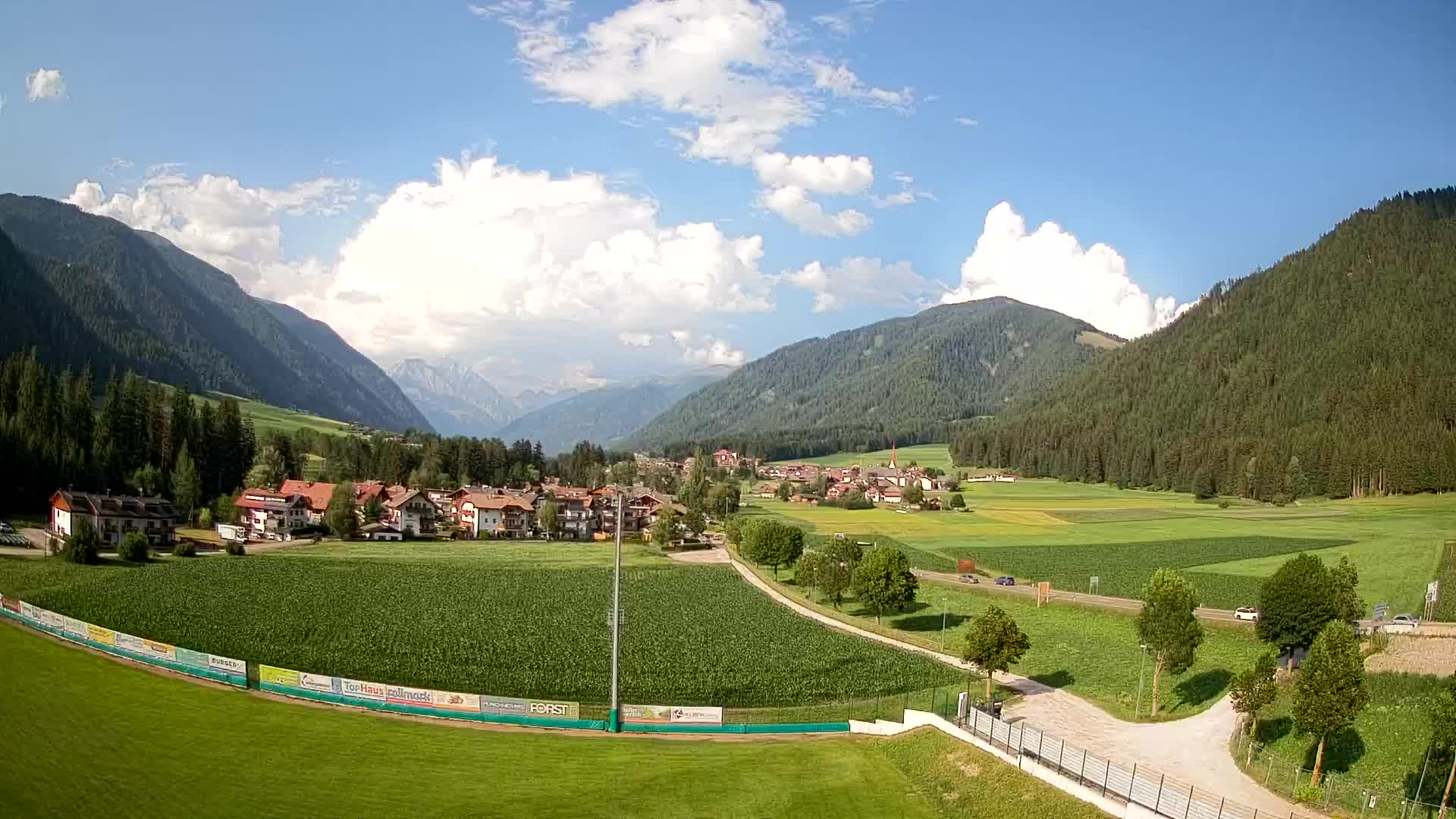 Webcam Niederrasen / Kronplatz – Vista en directo desde el Valle de Anterselva