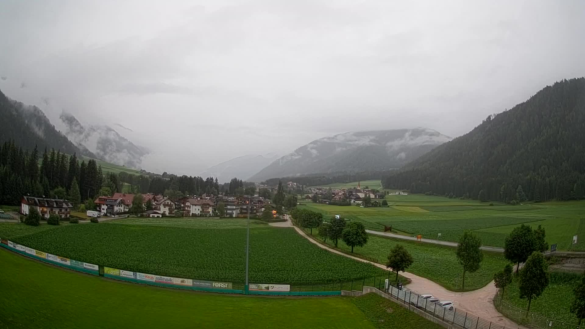 Webcam Niederrasen / Kronplatz – Vista en directo desde el Valle de Anterselva