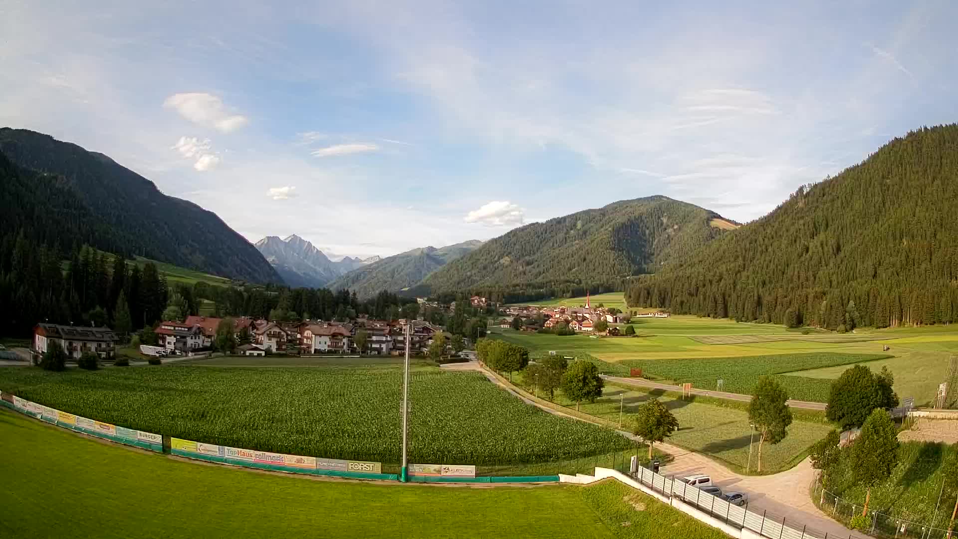 Webcam Niederrasen / Kronplatz – Vista en directo desde el Valle de Anterselva