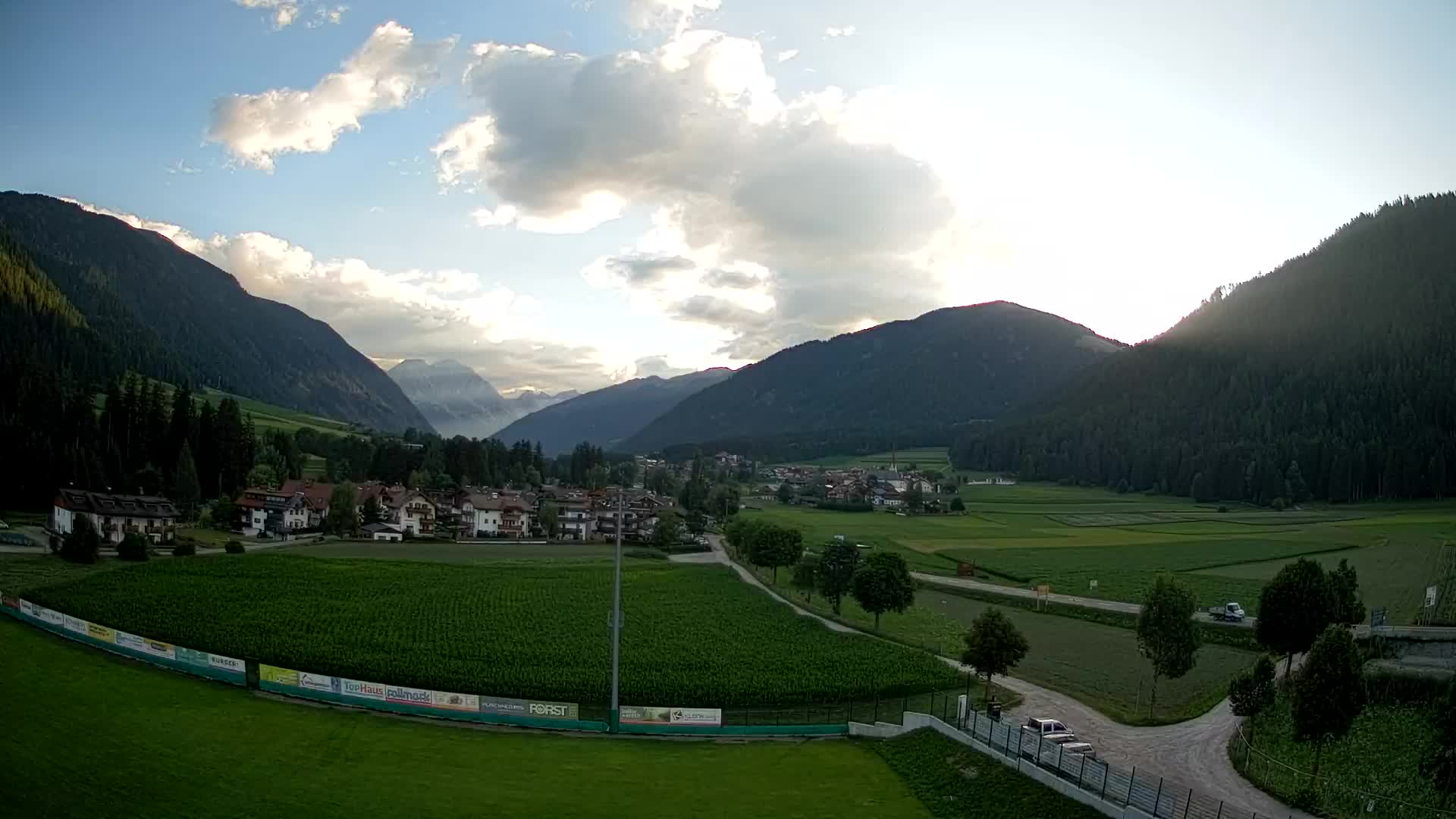 Webcam Niederrasen / Kronplatz – Vista en directo desde el Valle de Anterselva