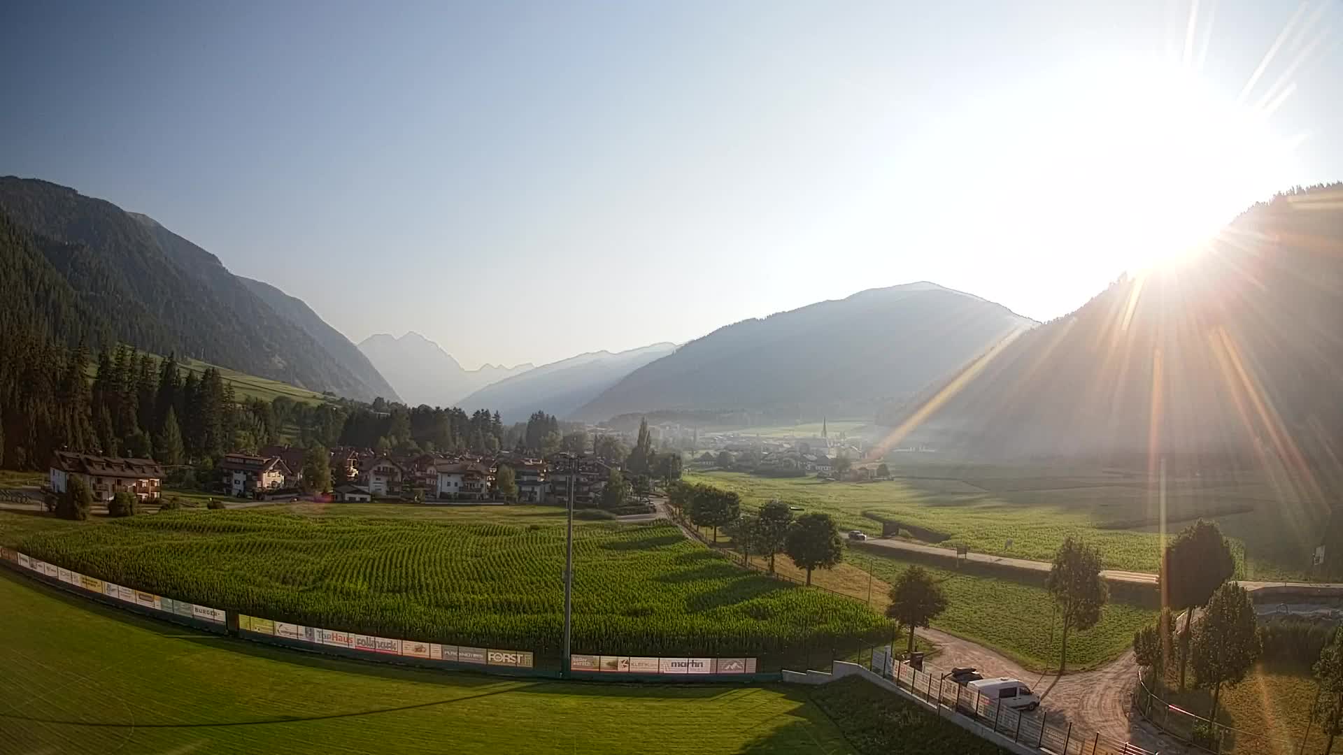Webcam Niederrasen / Kronplatz – Vista en directo desde el Valle de Anterselva