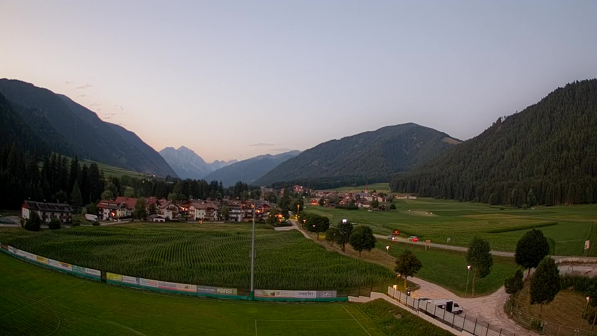 Webcam Niederrasen / Kronplatz – Vista en directo desde el Valle de Anterselva