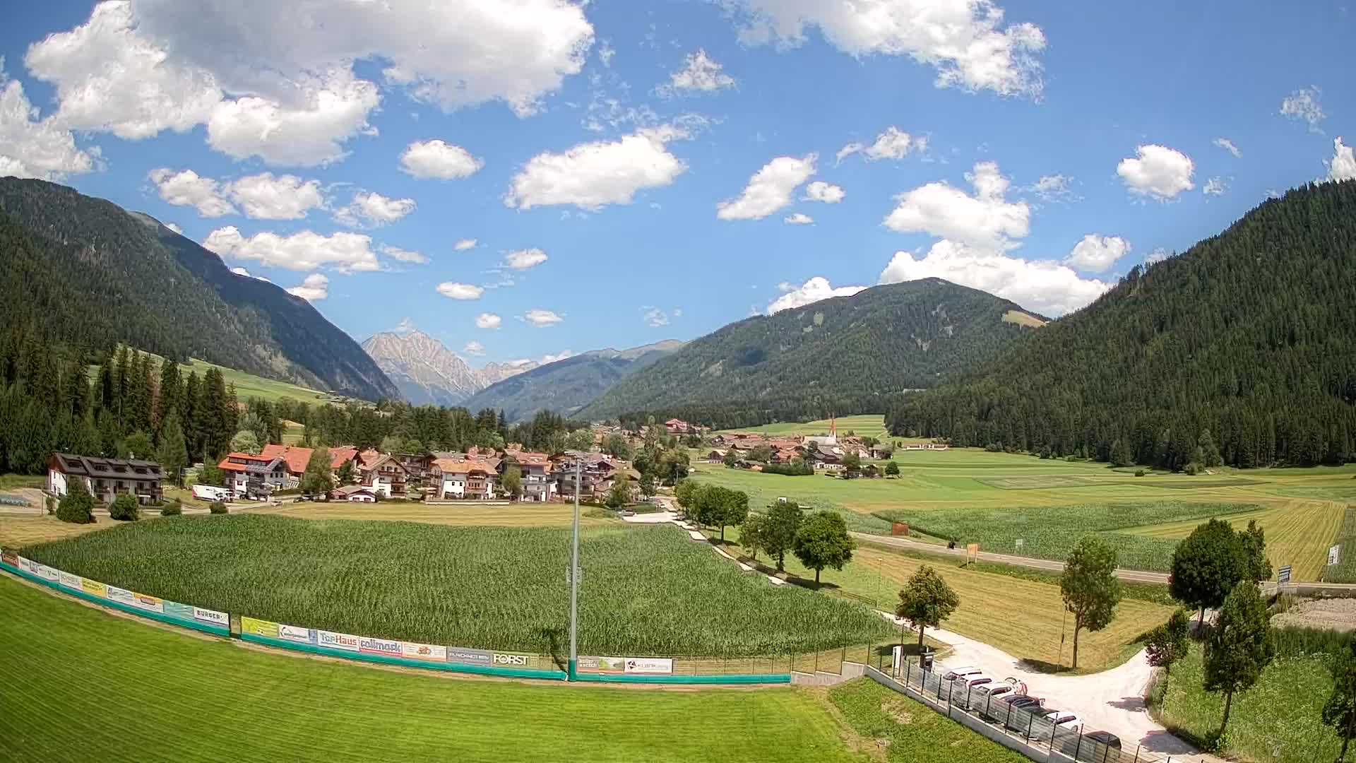 Webcam Niederrasen / Kronplatz – Vista en directo desde el Valle de Anterselva