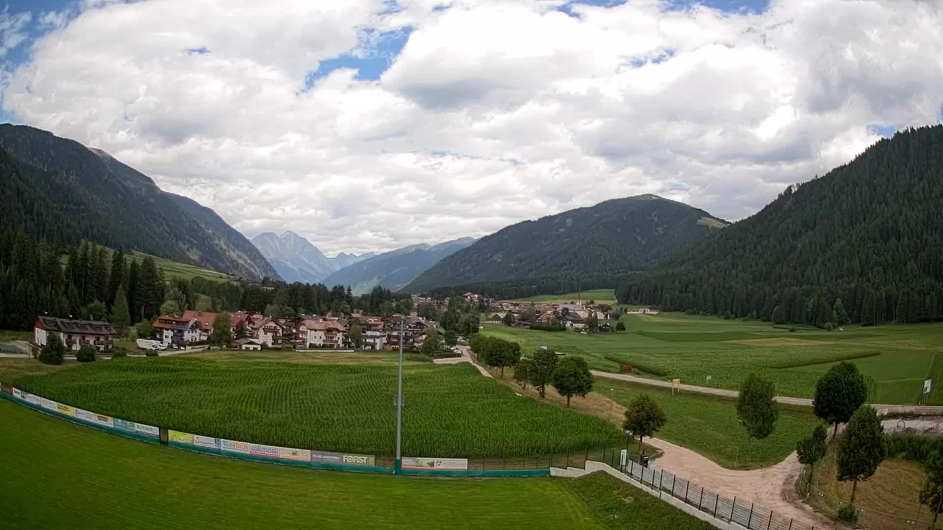 Webcam Niederrasen / Kronplatz – Vista en directo desde el Valle de Anterselva