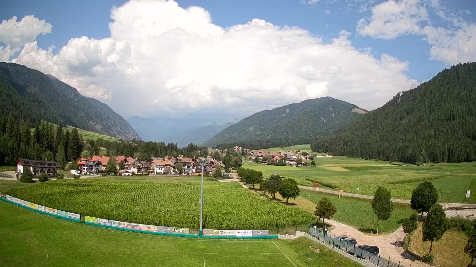 Webcam Rasun di Sotto / Plan de Corones – Vista live dalla Val Anterselva