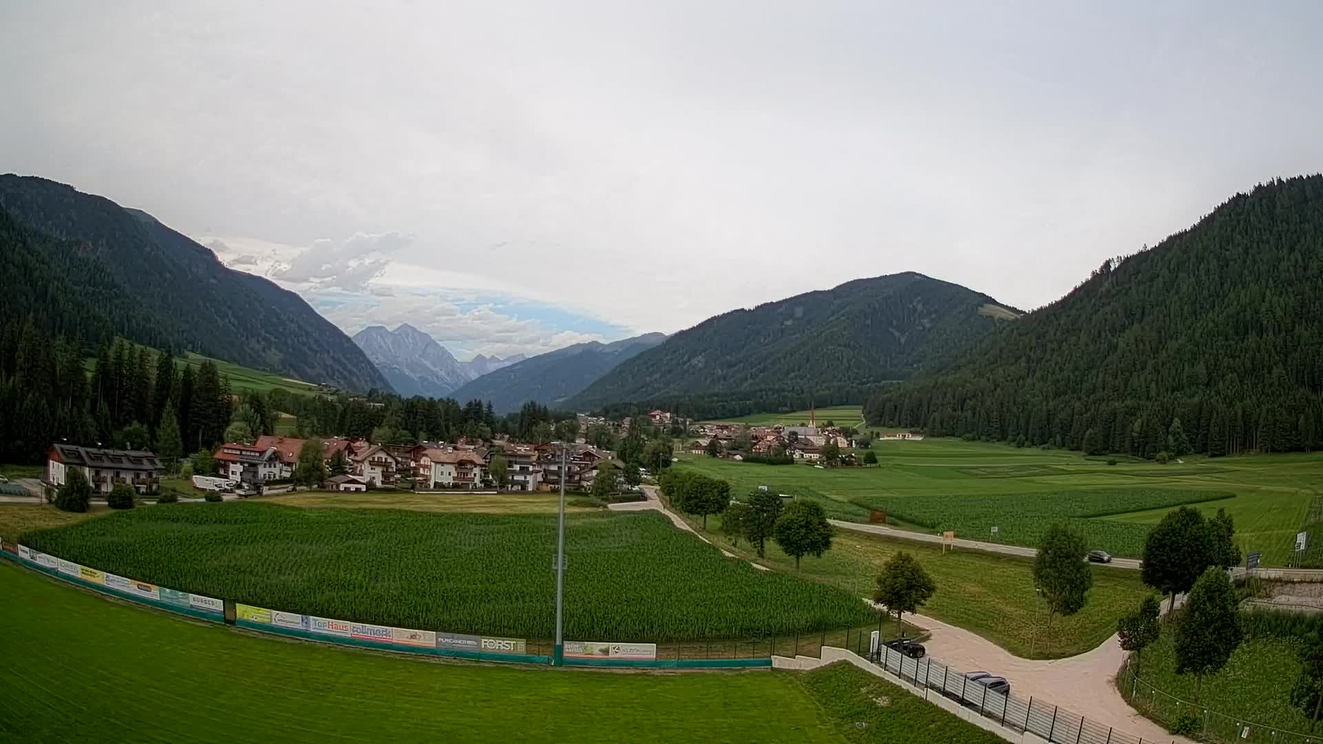 Webcam Niederrasen / Kronplatz – Vista en directo desde el Valle de Anterselva