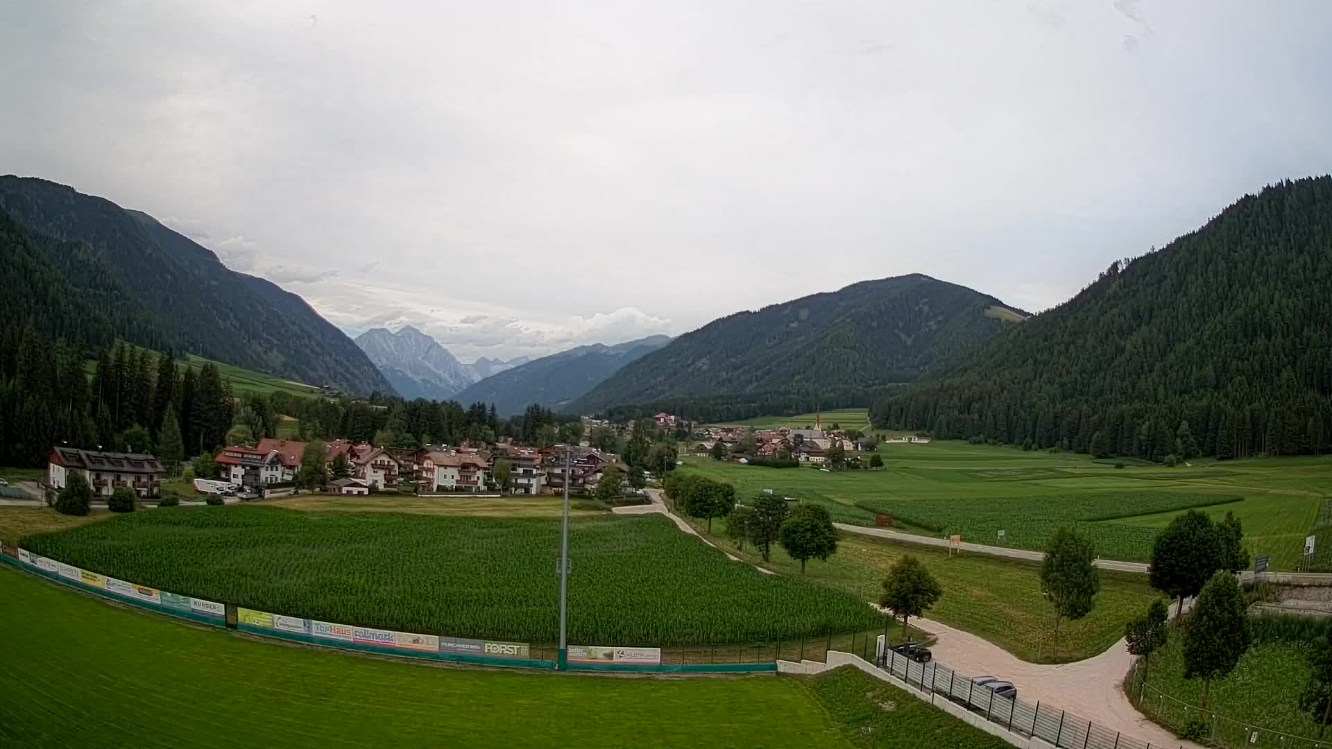 Webcam Niederrasen / Kronplatz – Vista en directo desde el Valle de Anterselva