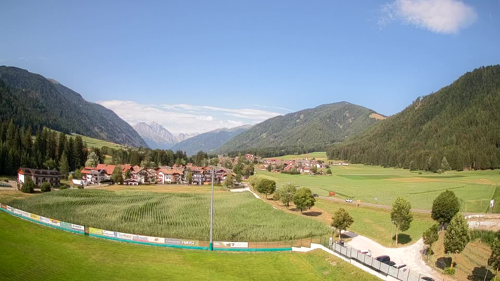 Webcam Niederrasen / Kronplatz – Vista en directo desde el Valle de Anterselva