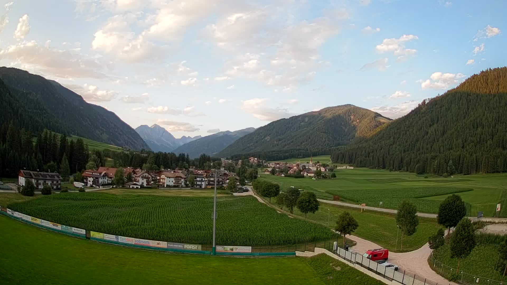 Webcam Niederrasen / Kronplatz – Vista en directo desde el Valle de Anterselva