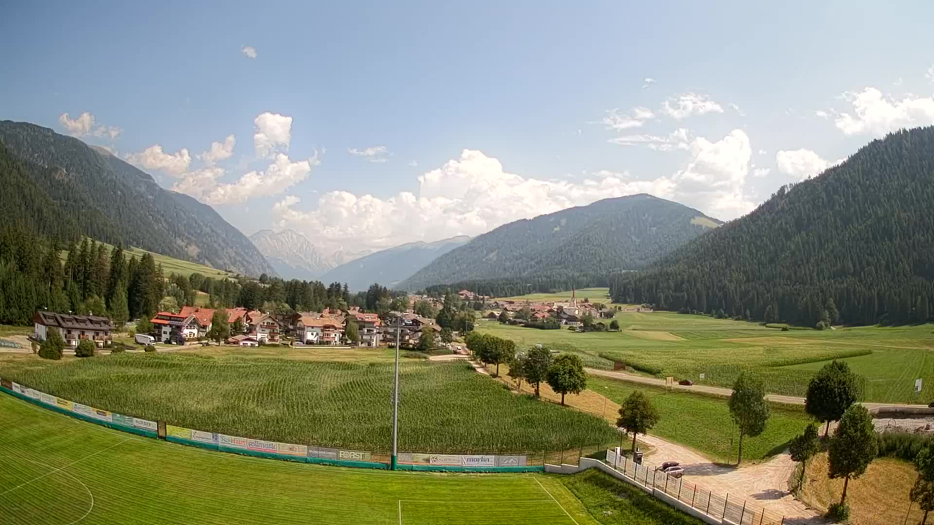 Webcam Niederrasen / Kronplatz – Vista en directo desde el Valle de Anterselva
