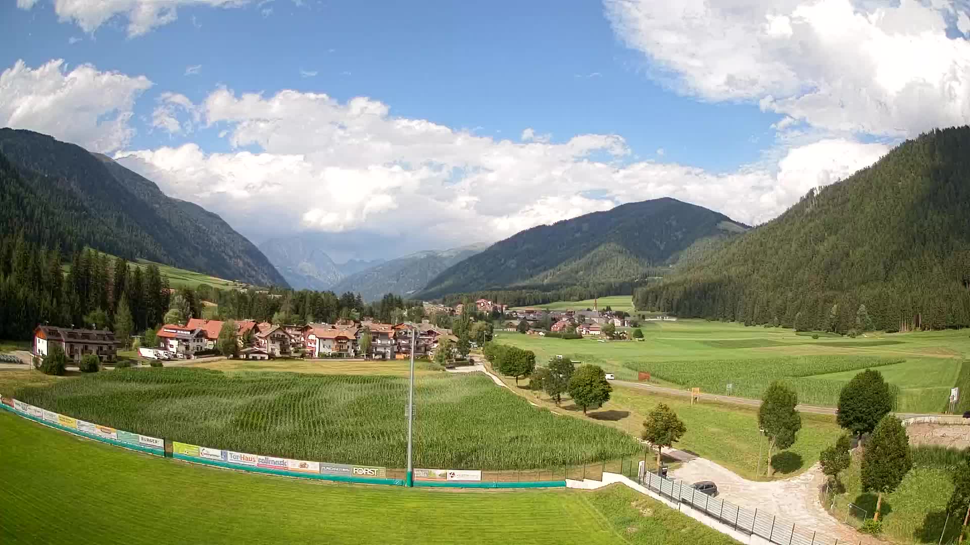 Webcam Niederrasen / Kronplatz – Vista en directo desde el Valle de Anterselva