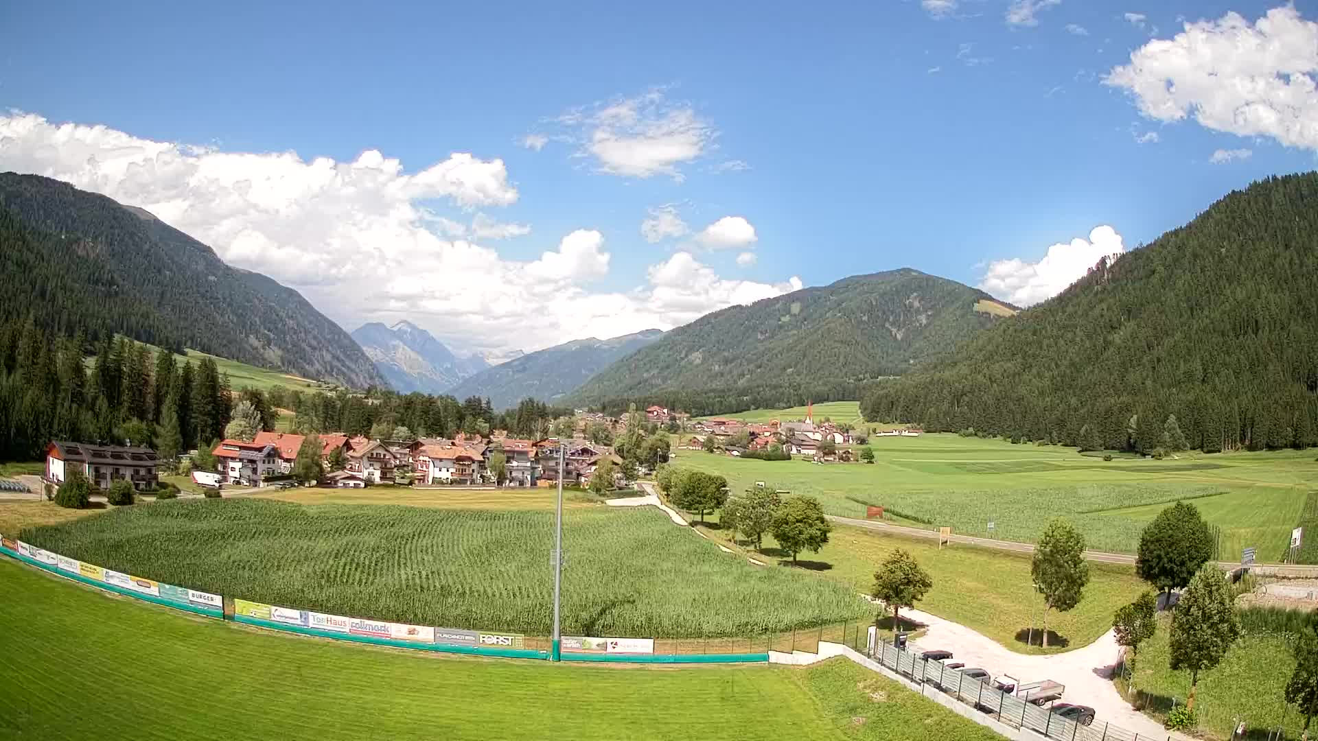 Webcam Niederrasen / Kronplatz – Vista en directo desde el Valle de Anterselva