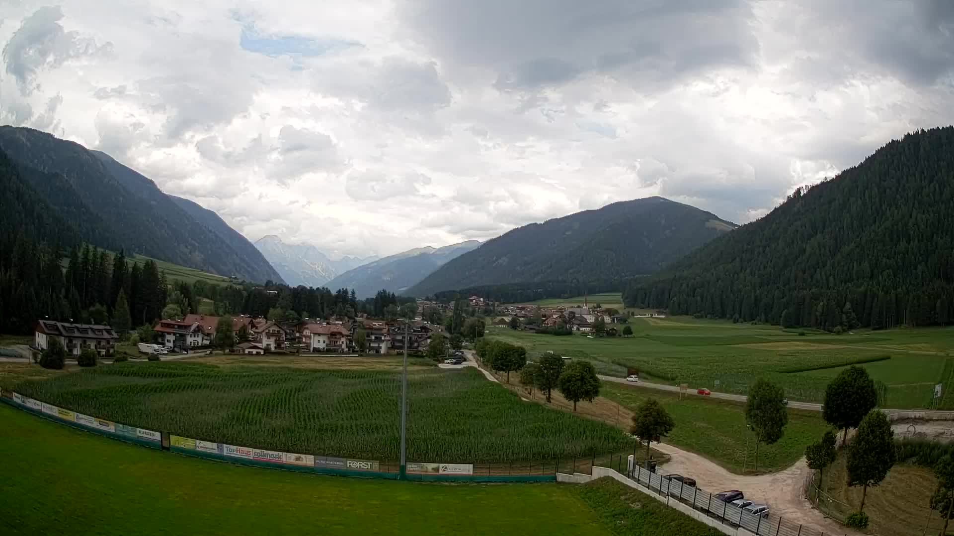 Webcam Niederrasen / Kronplatz – Vista en directo desde el Valle de Anterselva