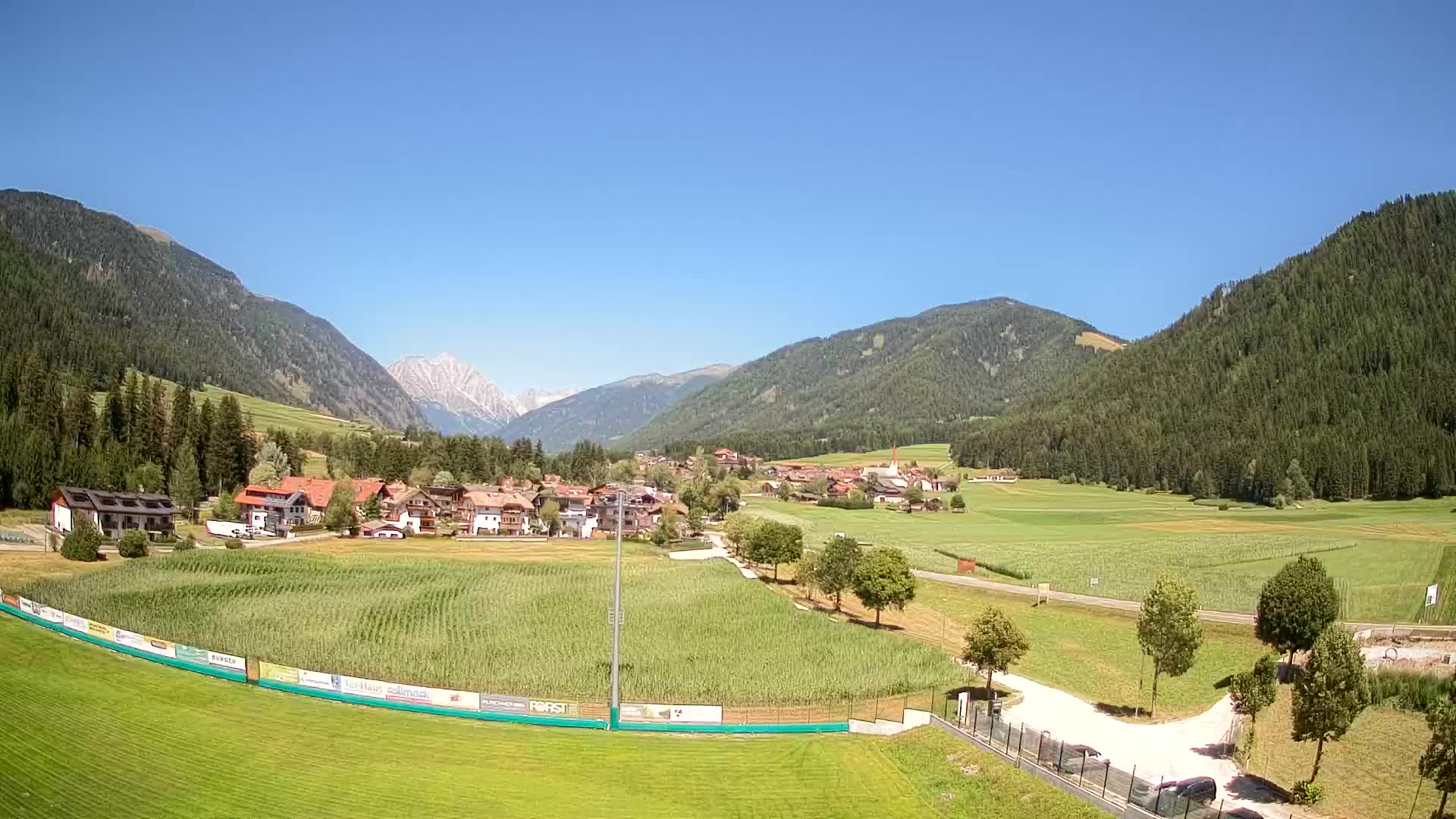 Webcam Niederrasen / Kronplatz – Vista en directo desde el Valle de Anterselva