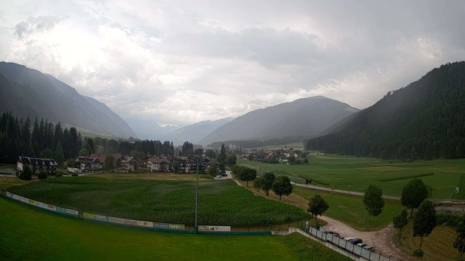 Webcam Niederrasen / Kronplatz – Vista en directo desde el Valle de Anterselva