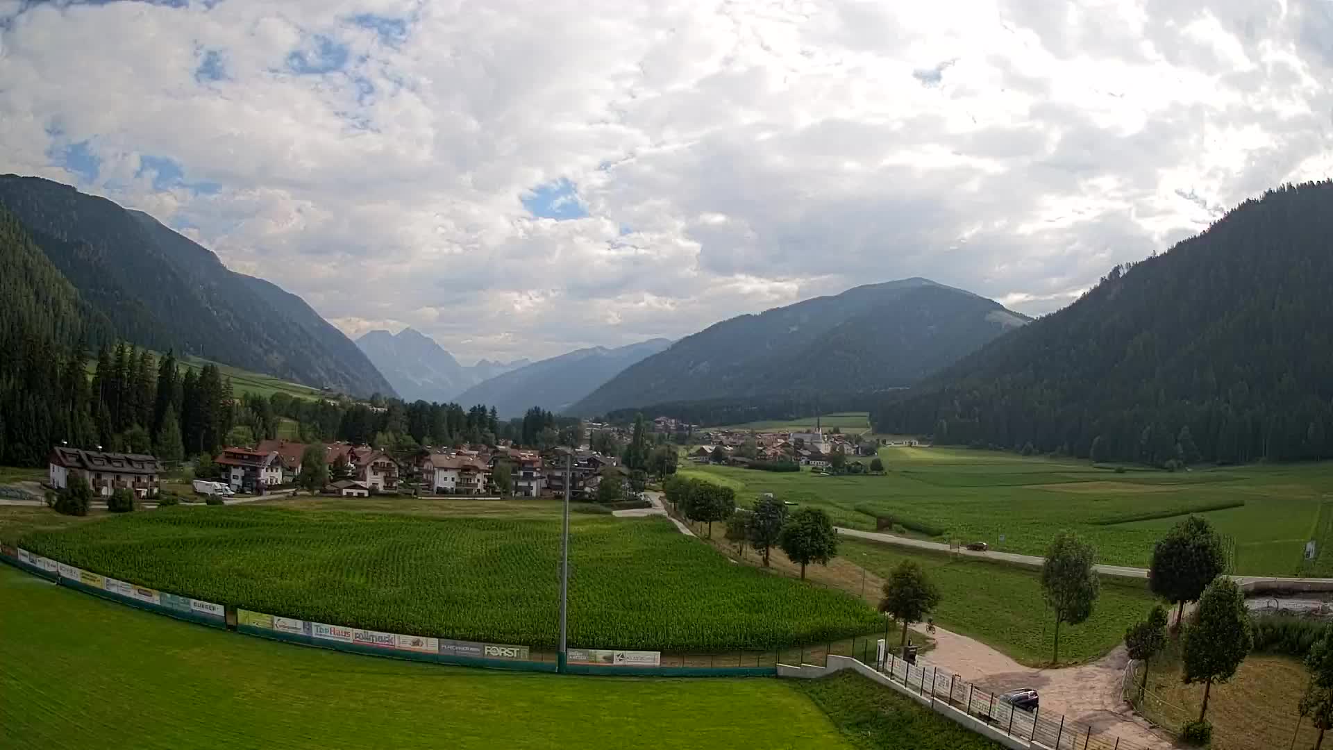 Webcam Niederrasen / Kronplatz – Vista en directo desde el Valle de Anterselva