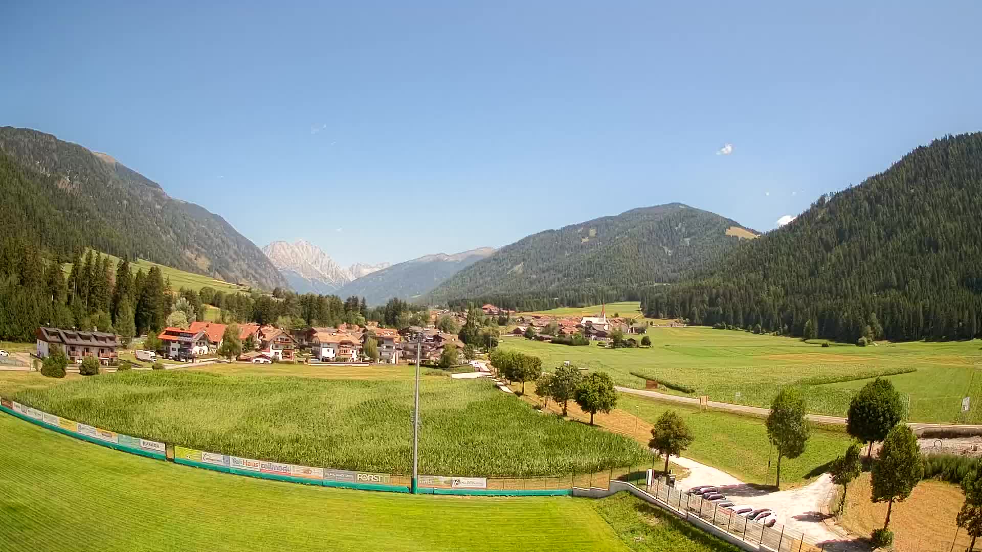 Webcam Rasun di Sotto / Plan de Corones – Vista live dalla Val Anterselva