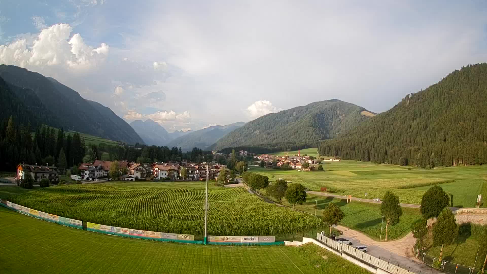 Webcam Rasun di Sotto / Plan de Corones – Vista live dalla Val Anterselva